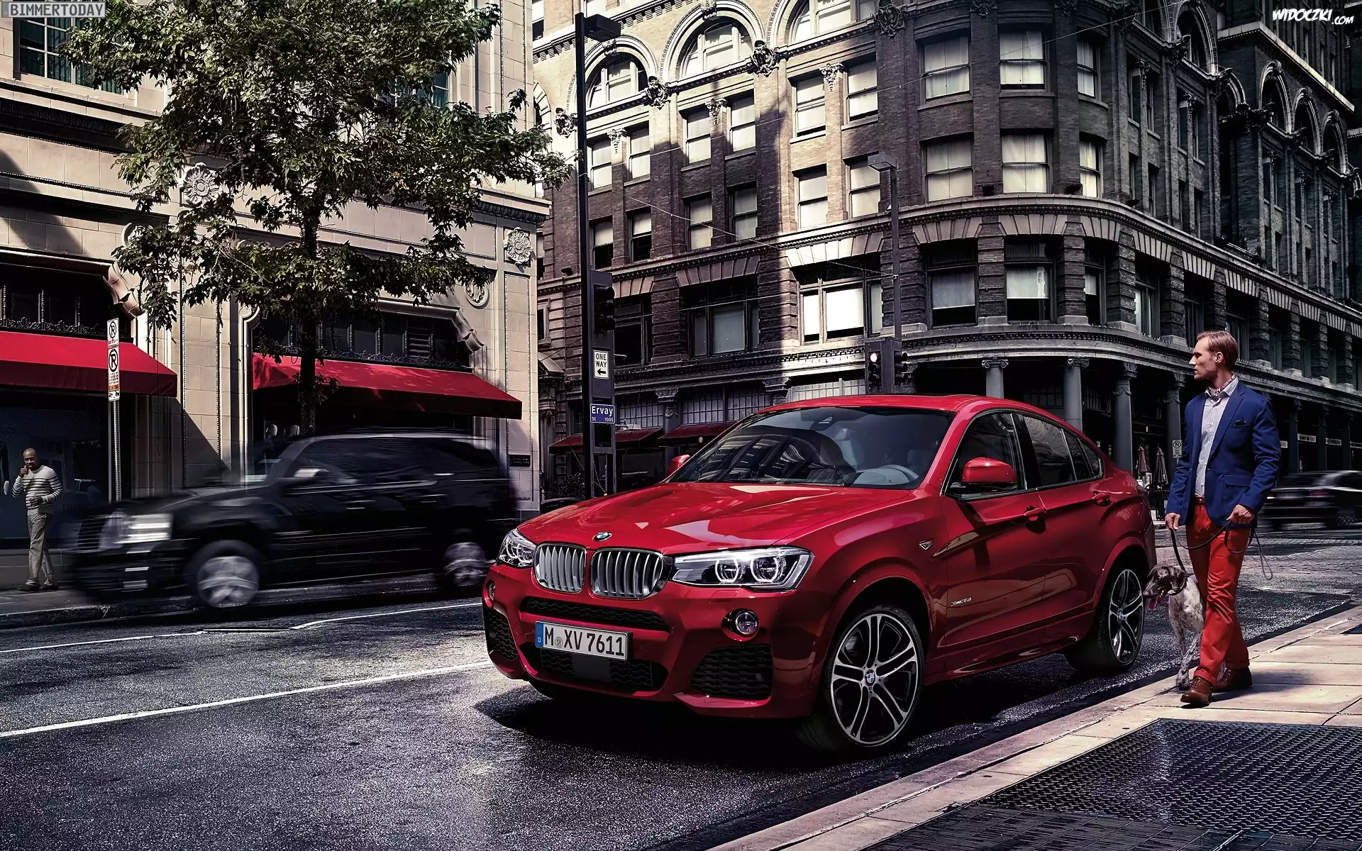 Bmw X4, Droga, Budynki