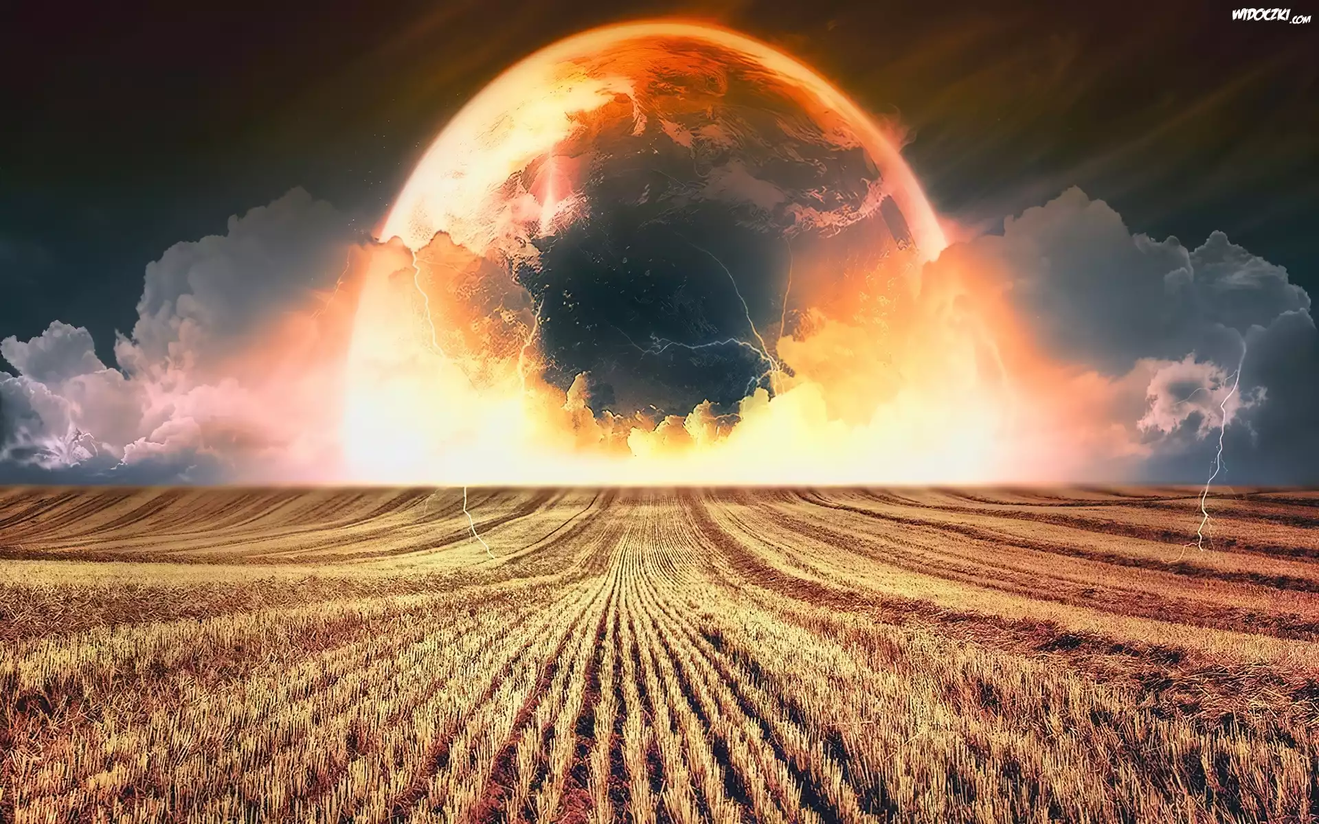 Planeta, Ściernisko, Pioruny