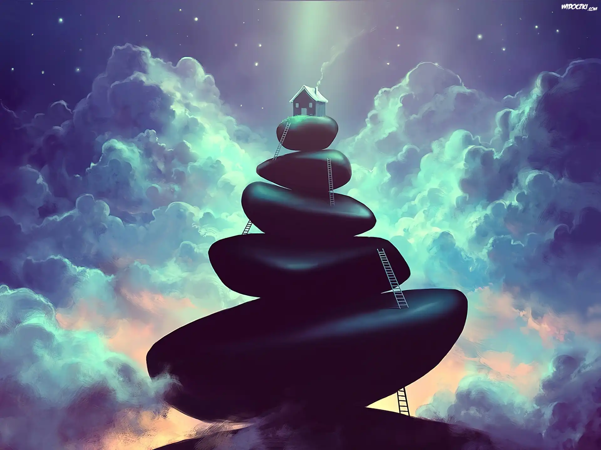 Cyril Rolando, Dom, Kamienie