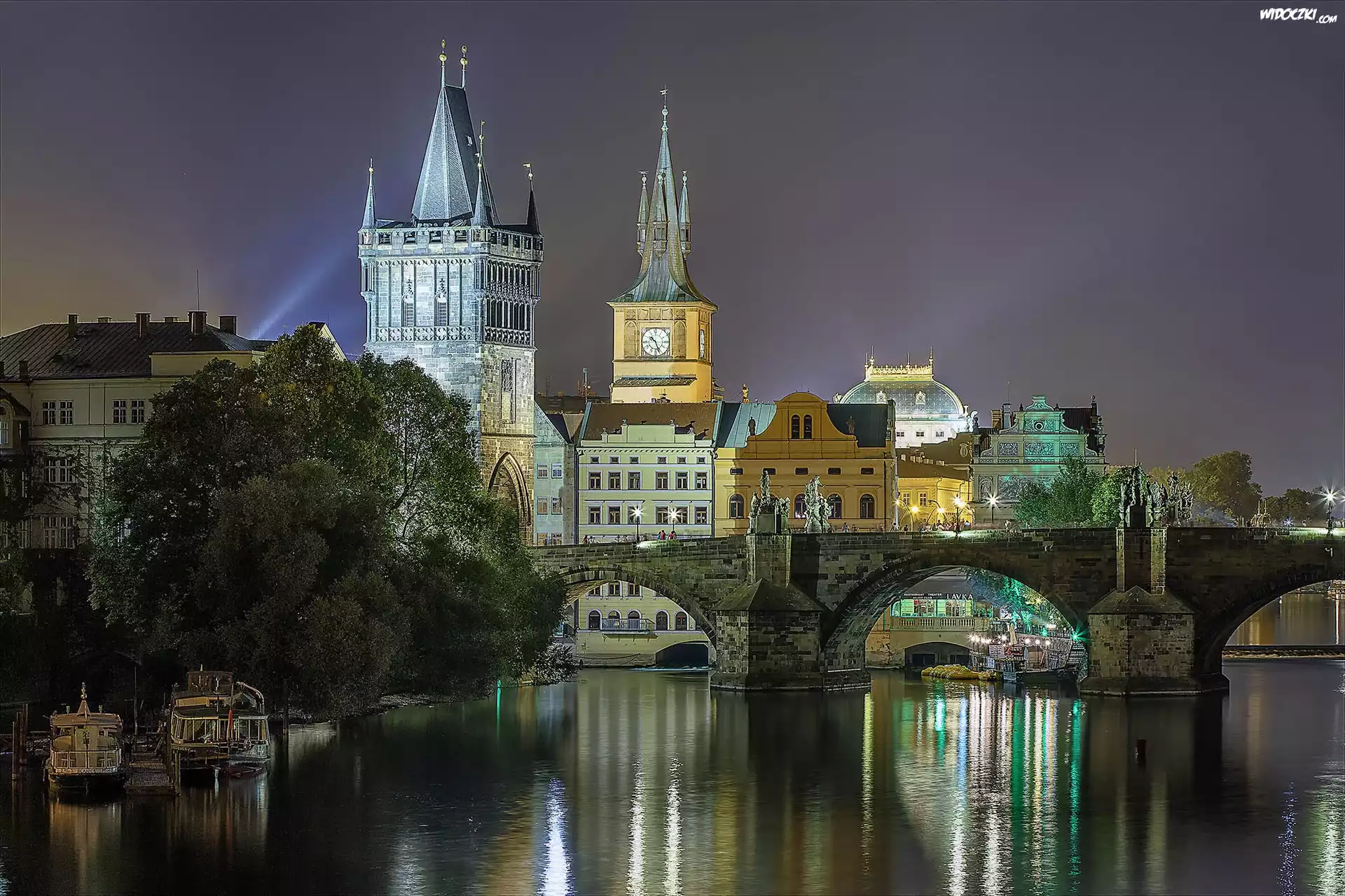 Czechy, Praga, Zamek na Hradczanach, Zamek Praski, Pražský hrad, Zabytek, Most Karola, Rzeka Wełtawa