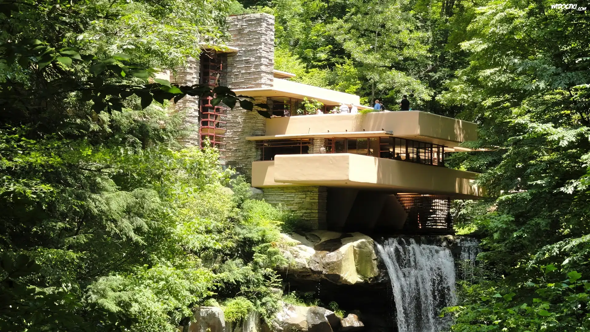 Dom, Fallingwater, Frank Lloyd Wright