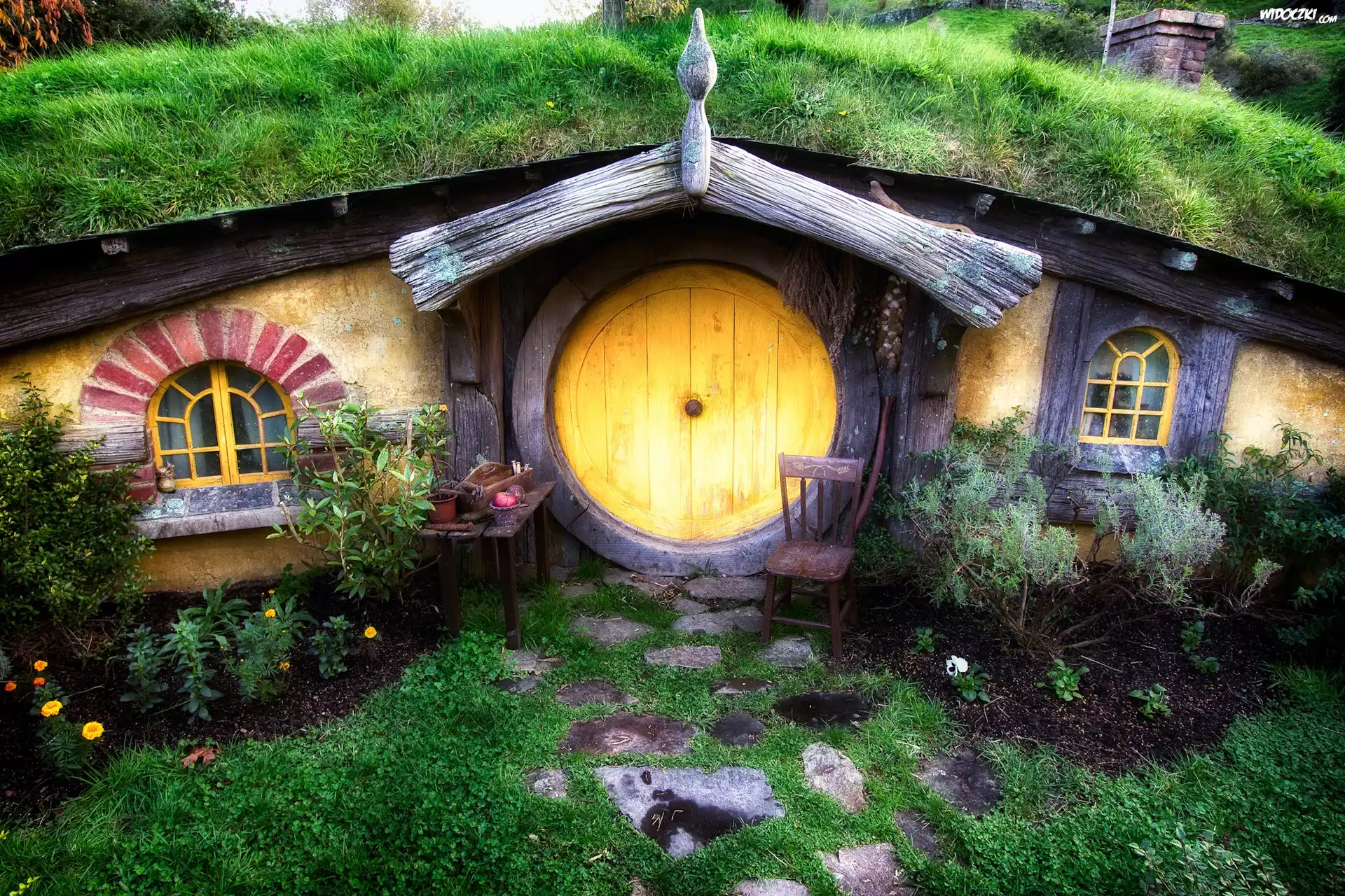 Domek, Ziemny, Hobbit, Ogródek