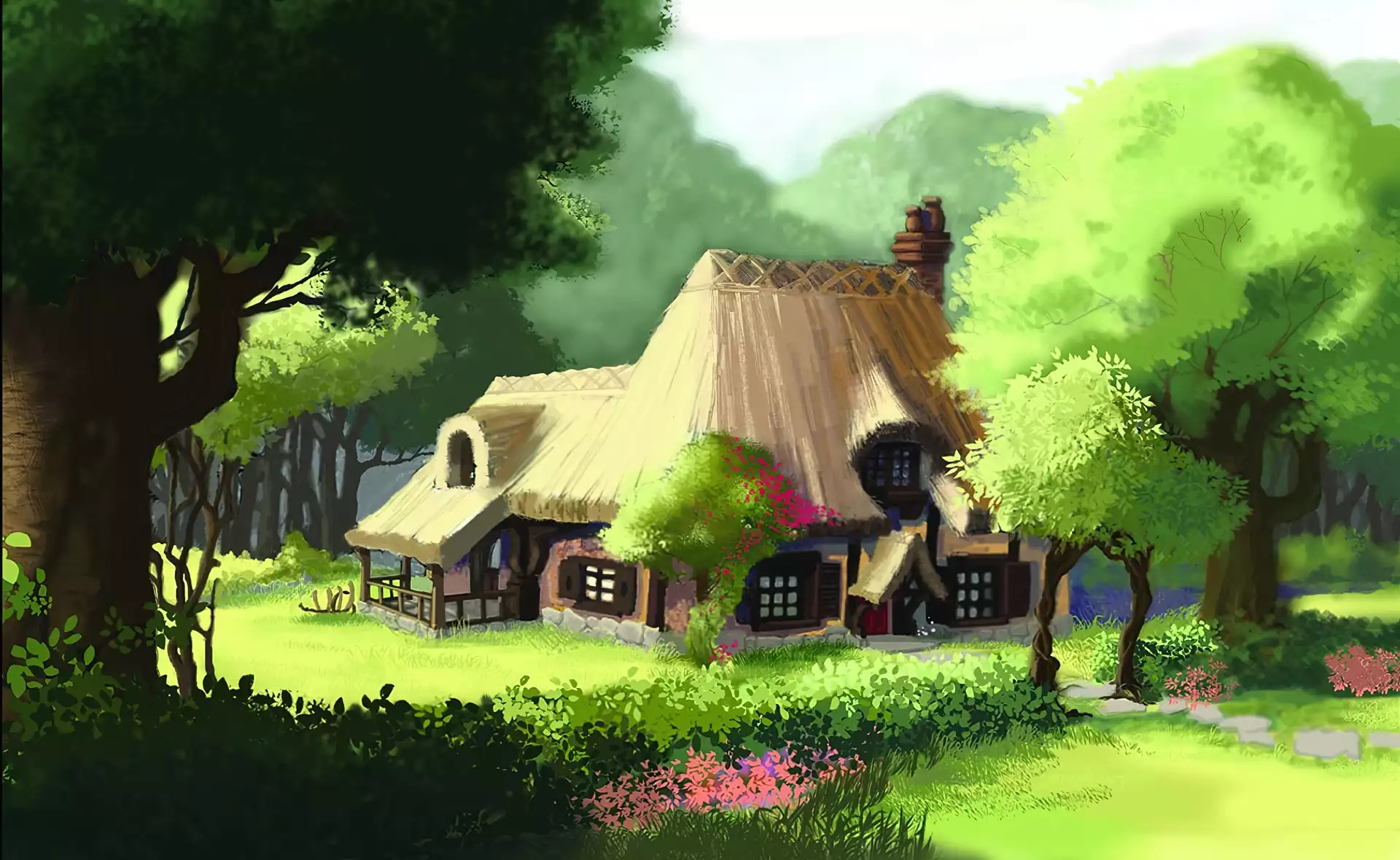 Domek, Ogród