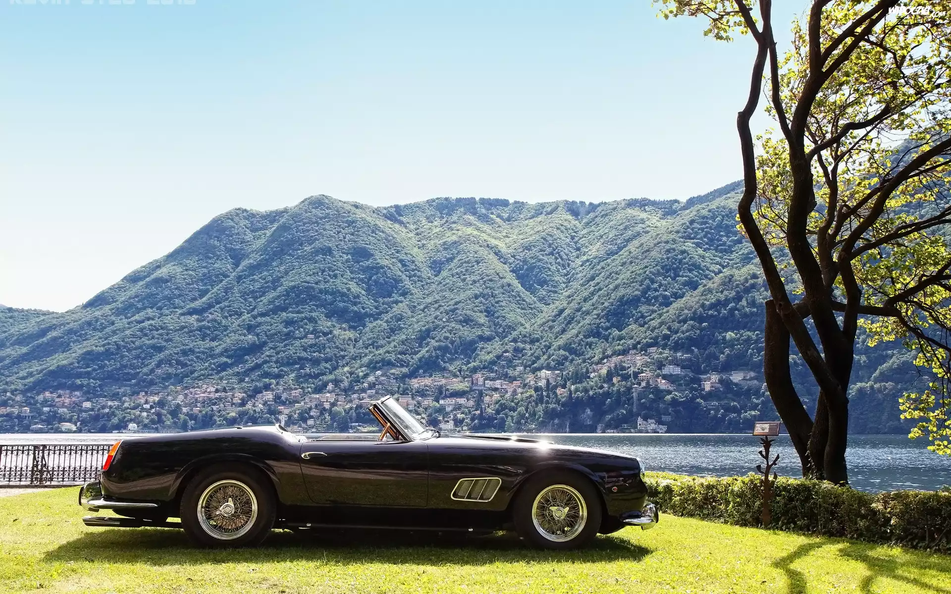 Ferrari, 250GT, 1961r, Góry, Jezioro