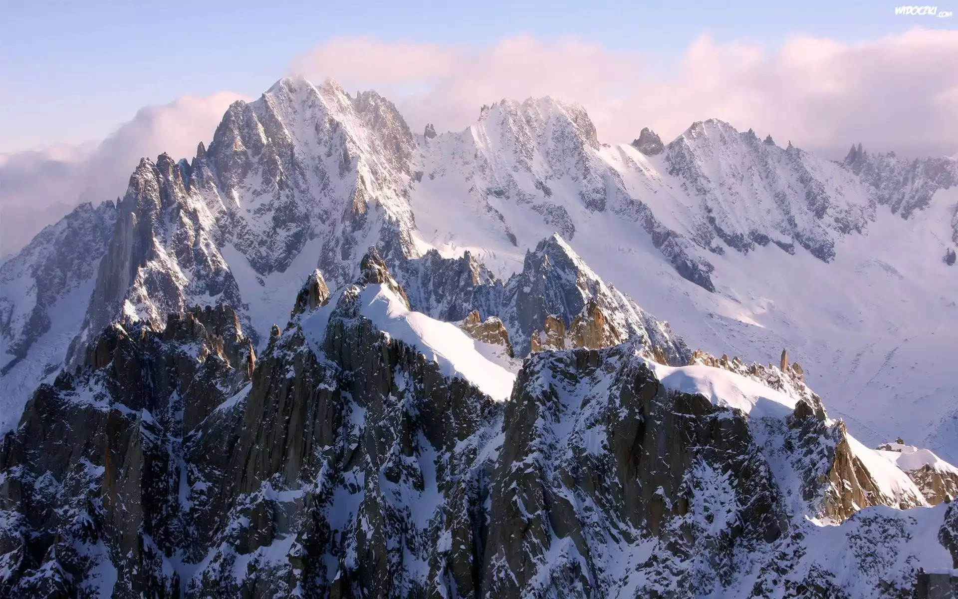Góry, Mont, Blanc, Francja