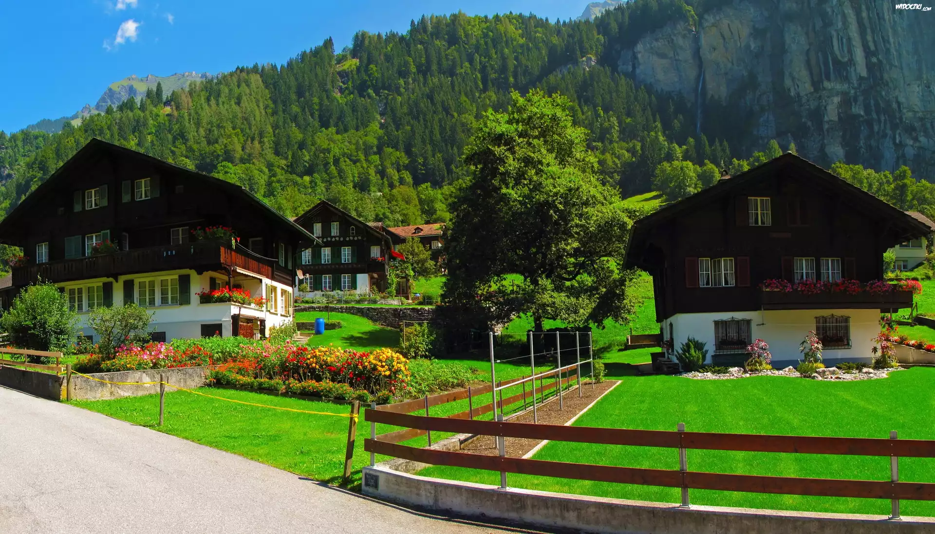 Domy, Góry, Lauterbrunnen
