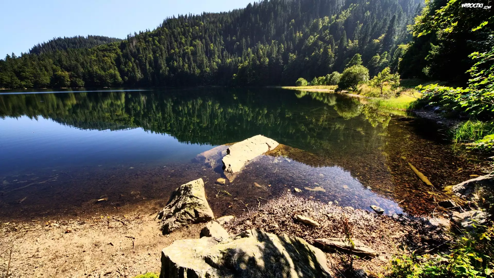 Jezioro, Góry, Brzeg