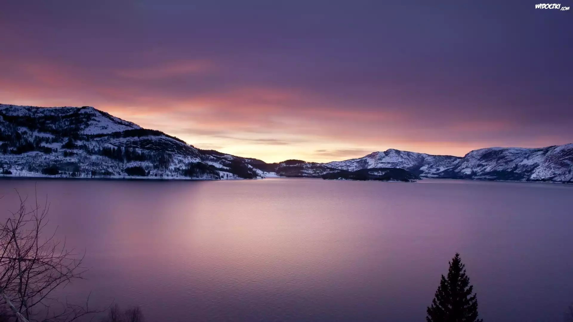 Jezioro, Góry, Norwegia