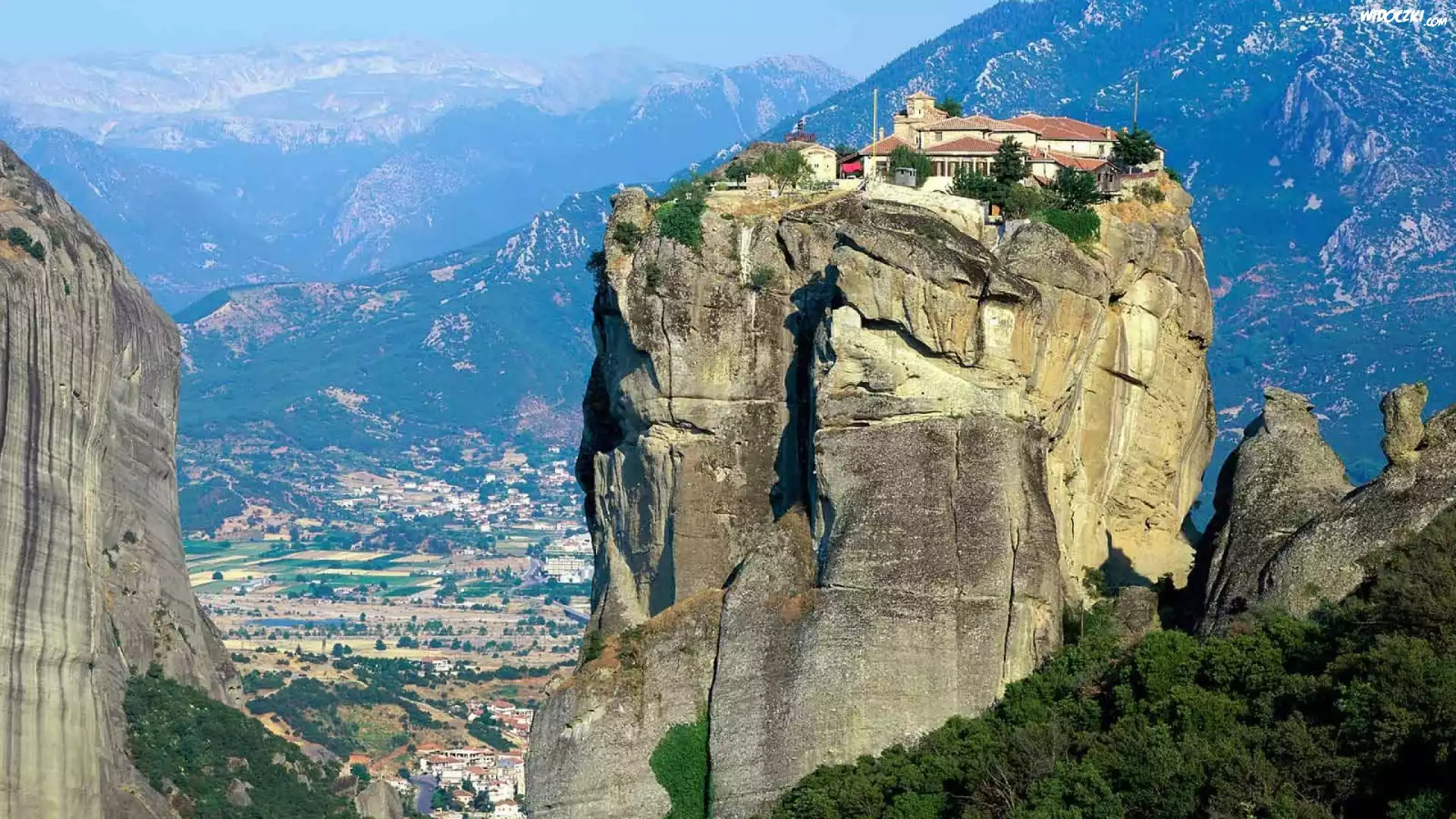 Góry, Skały, Meteora, Grecja