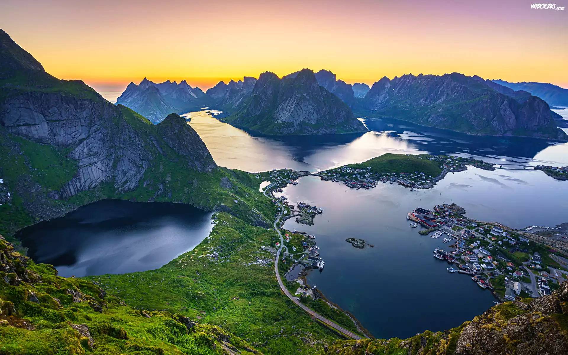 Góry, Lofoty, Morze Norweskie, Norwegia
