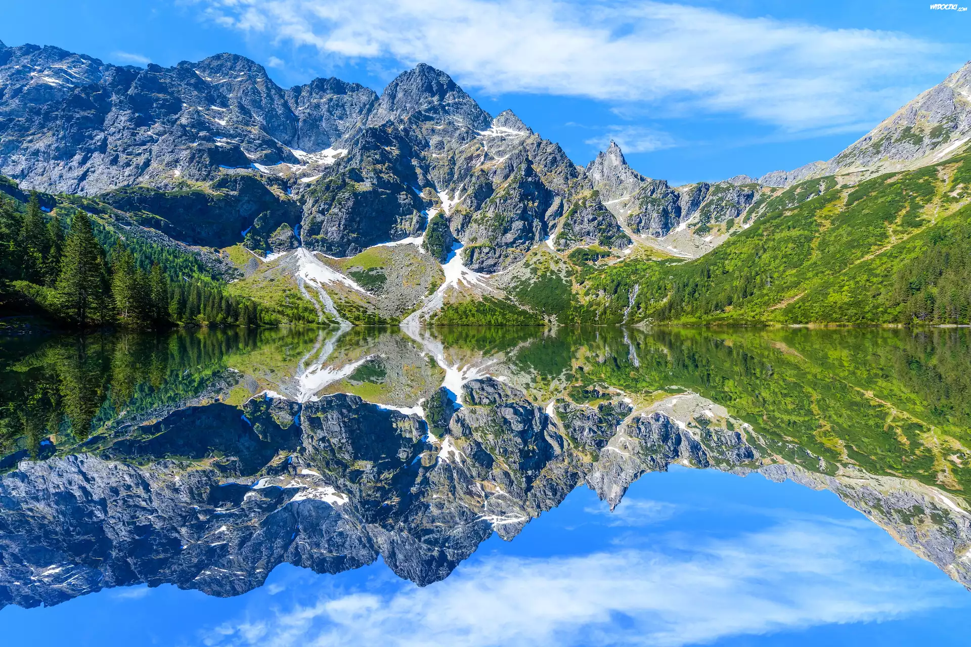 Góry, Morskie Oko, Tatry, Jezioro