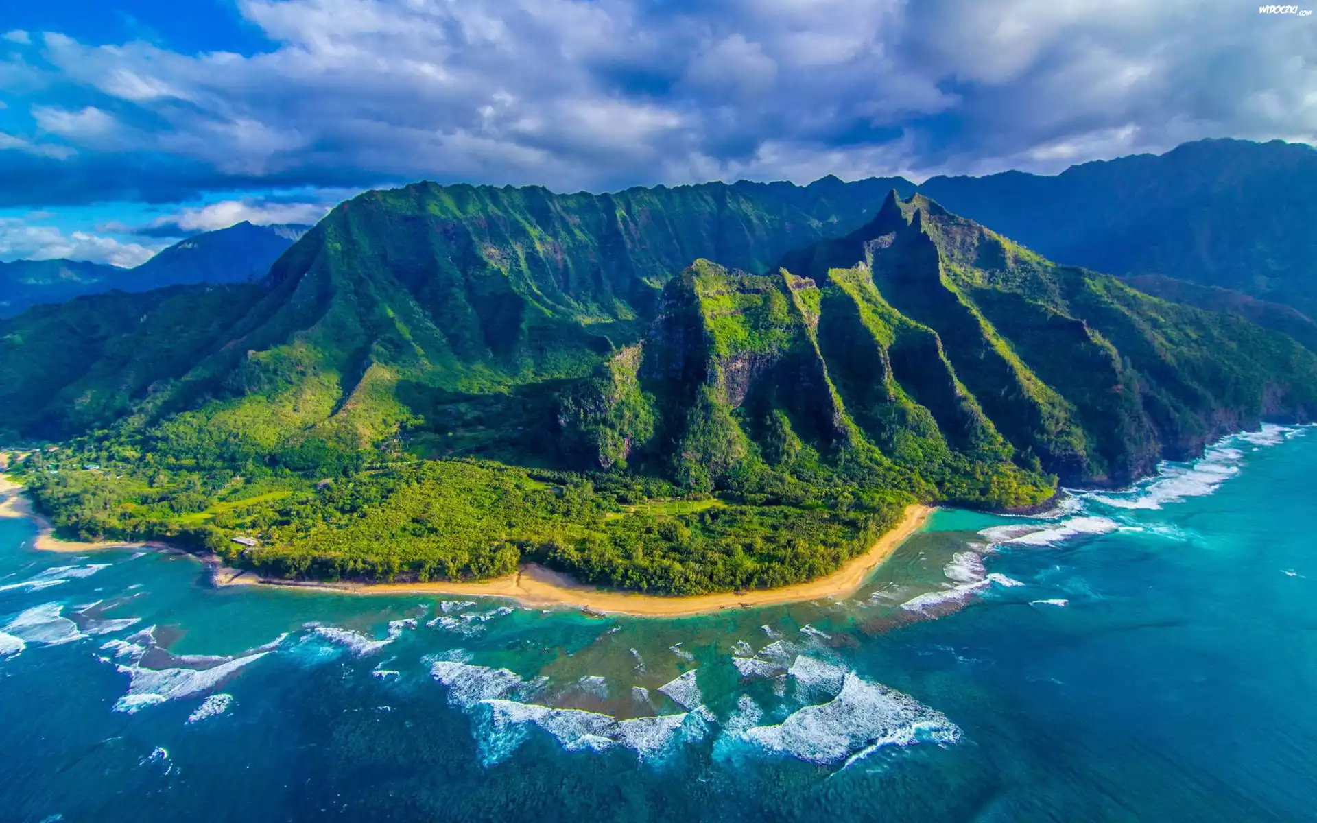 Hawaje, Archipelag, Góry, Lasy, Plaże, USA