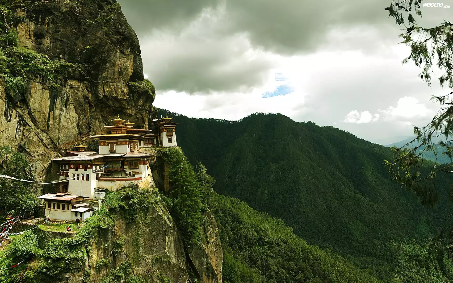 Bhutan, Himalaje, ÅšwiÄ…tynia, Paro Taktsang