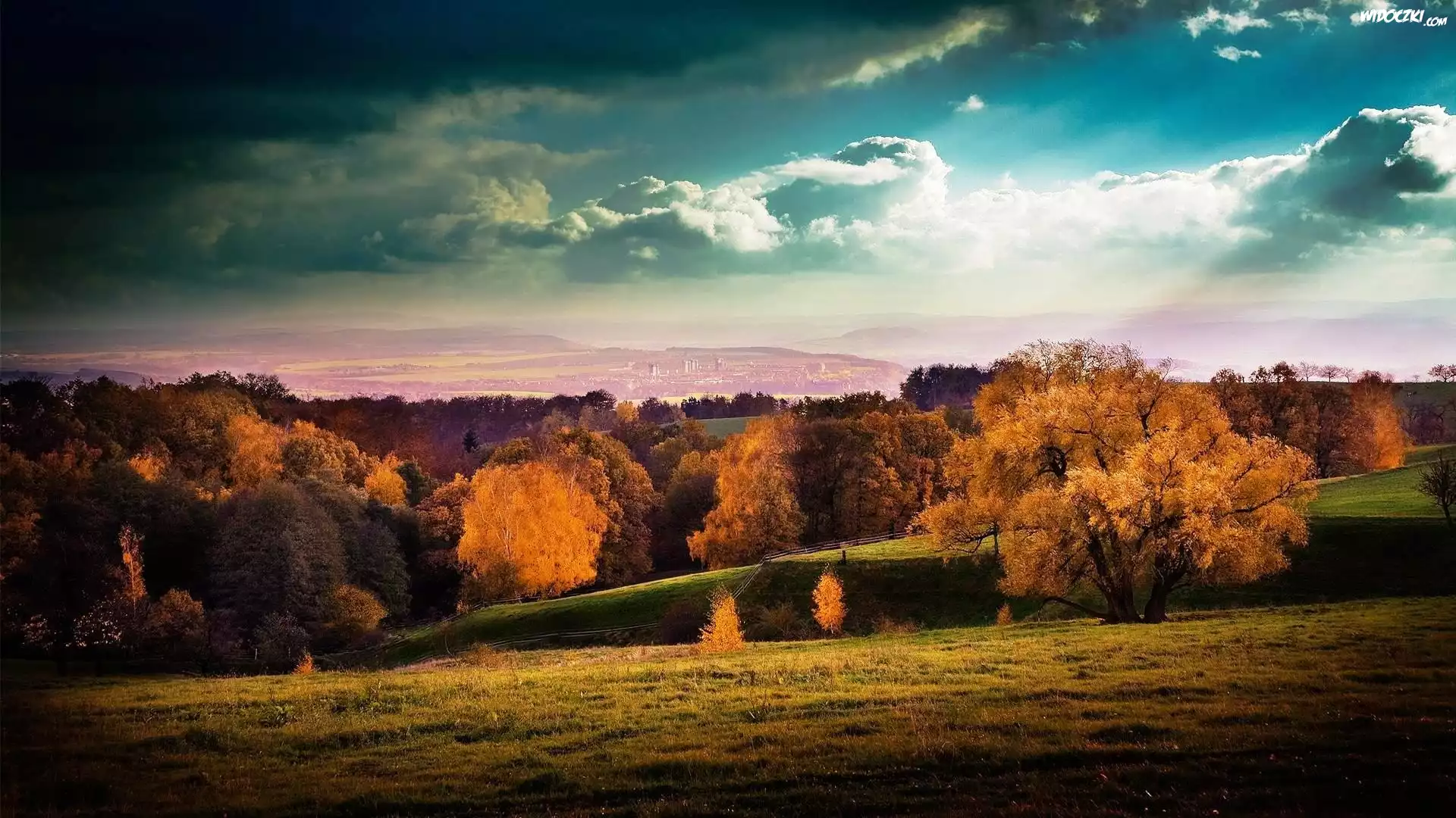 Jesień, Góry, Lasy, Łąka