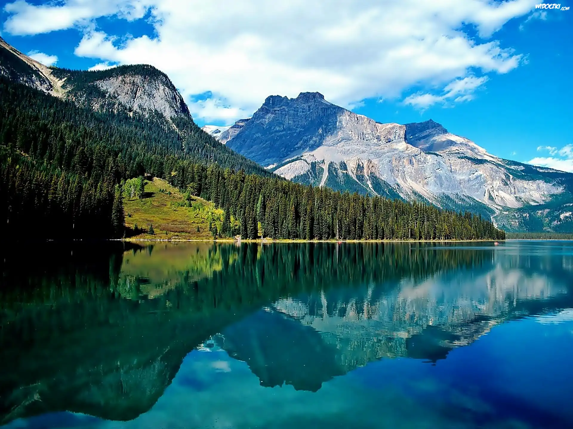 Kanada, Kolumbia Brytyjska, Park Narodowy Yoho, Jezioro Emerald Lake