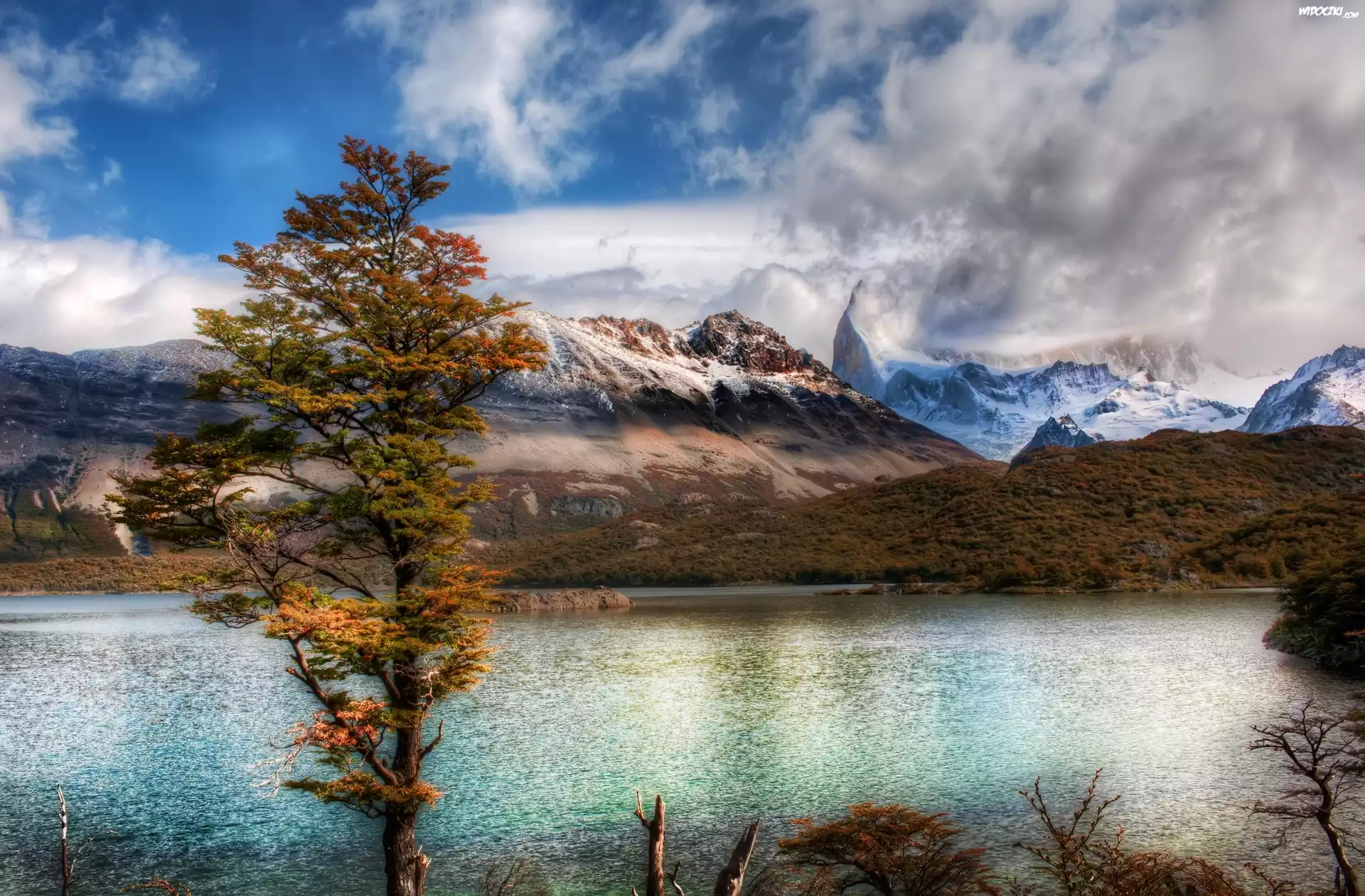 Jezioro, Góry, El Chalten, Argentyna