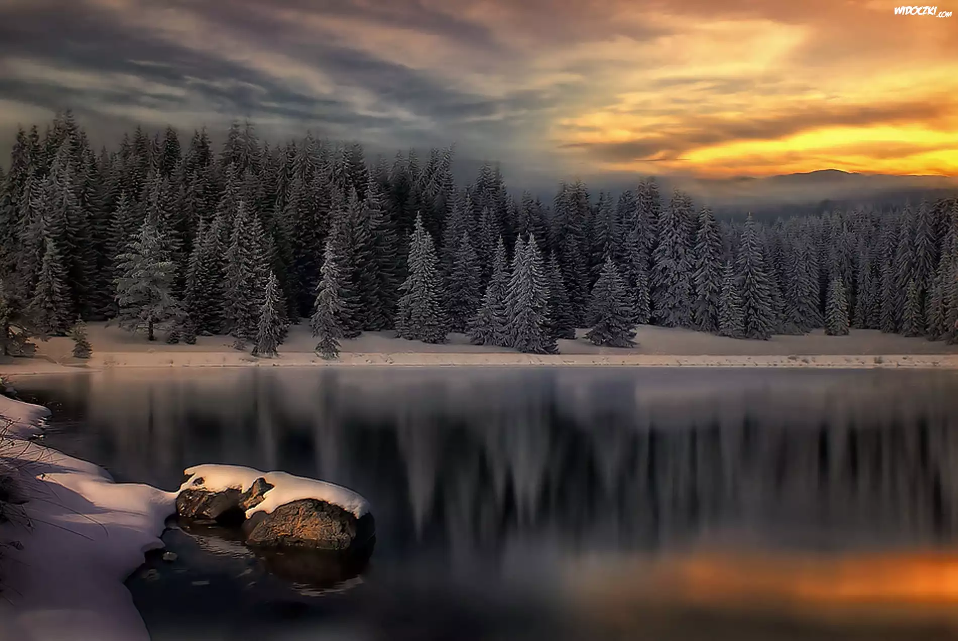 Jezioro, Chmury