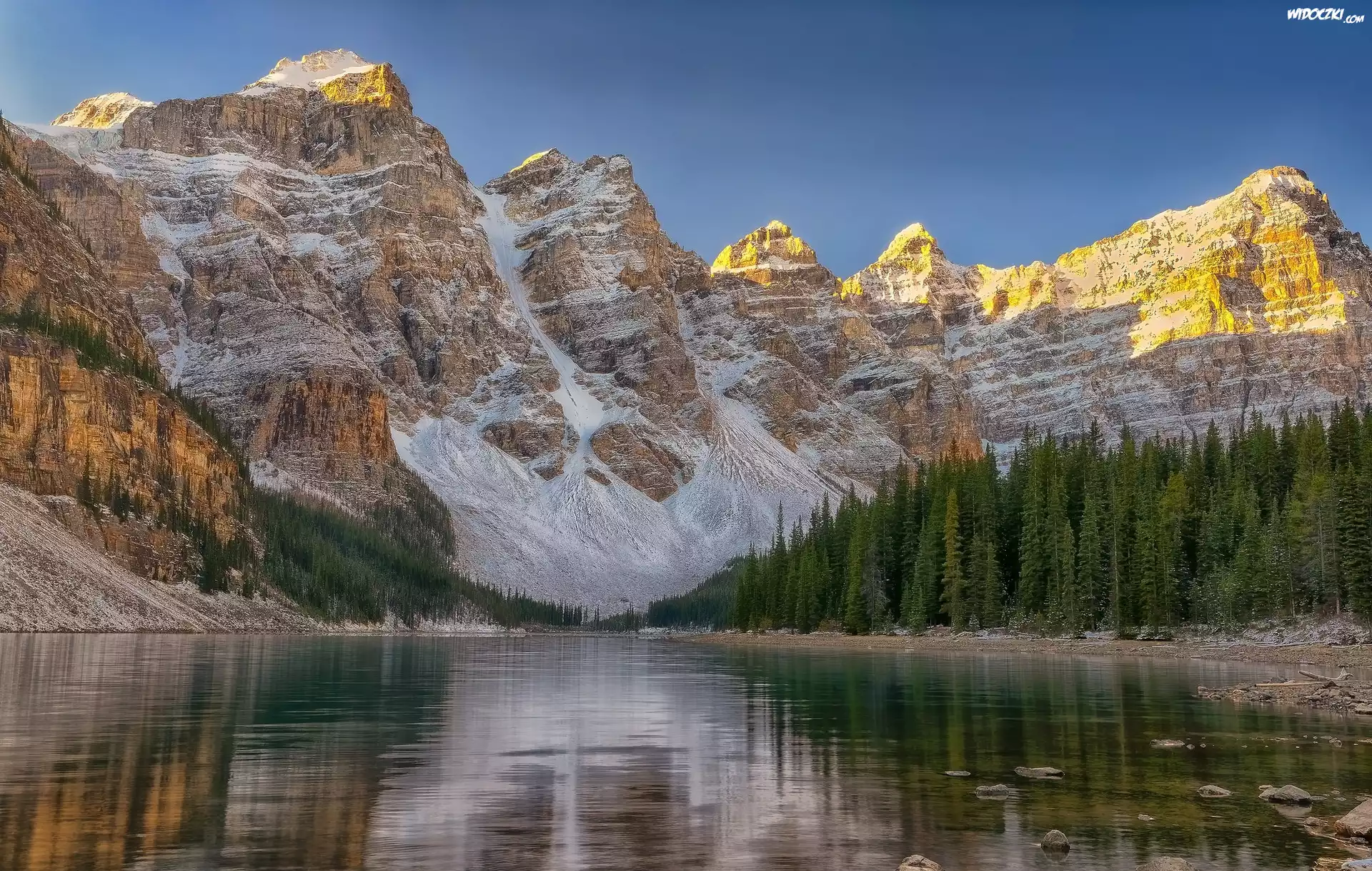 Kanada, Góry, Jezioro Moraine, Park Narodowy Banff