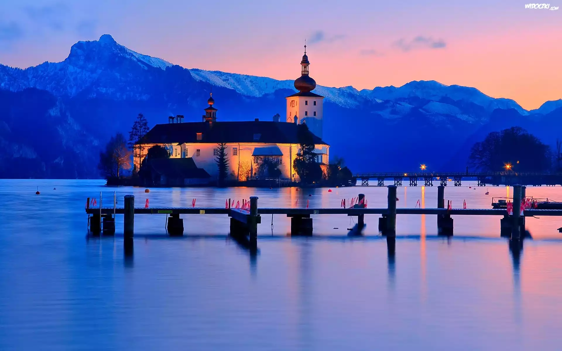 Austria, Gmunden, Zamek Ort, Jezioro Traunsee