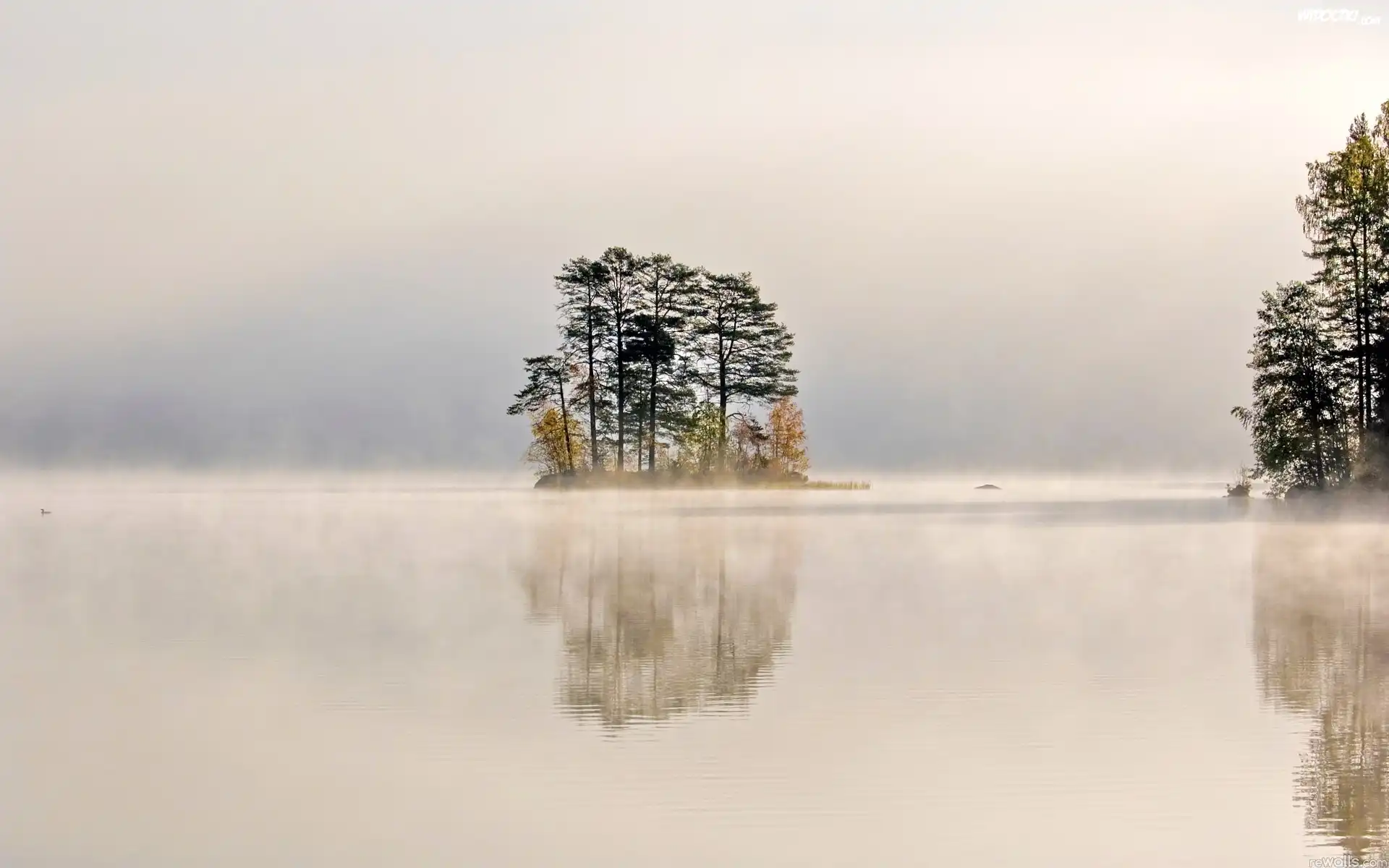 Jezioro, Mgła