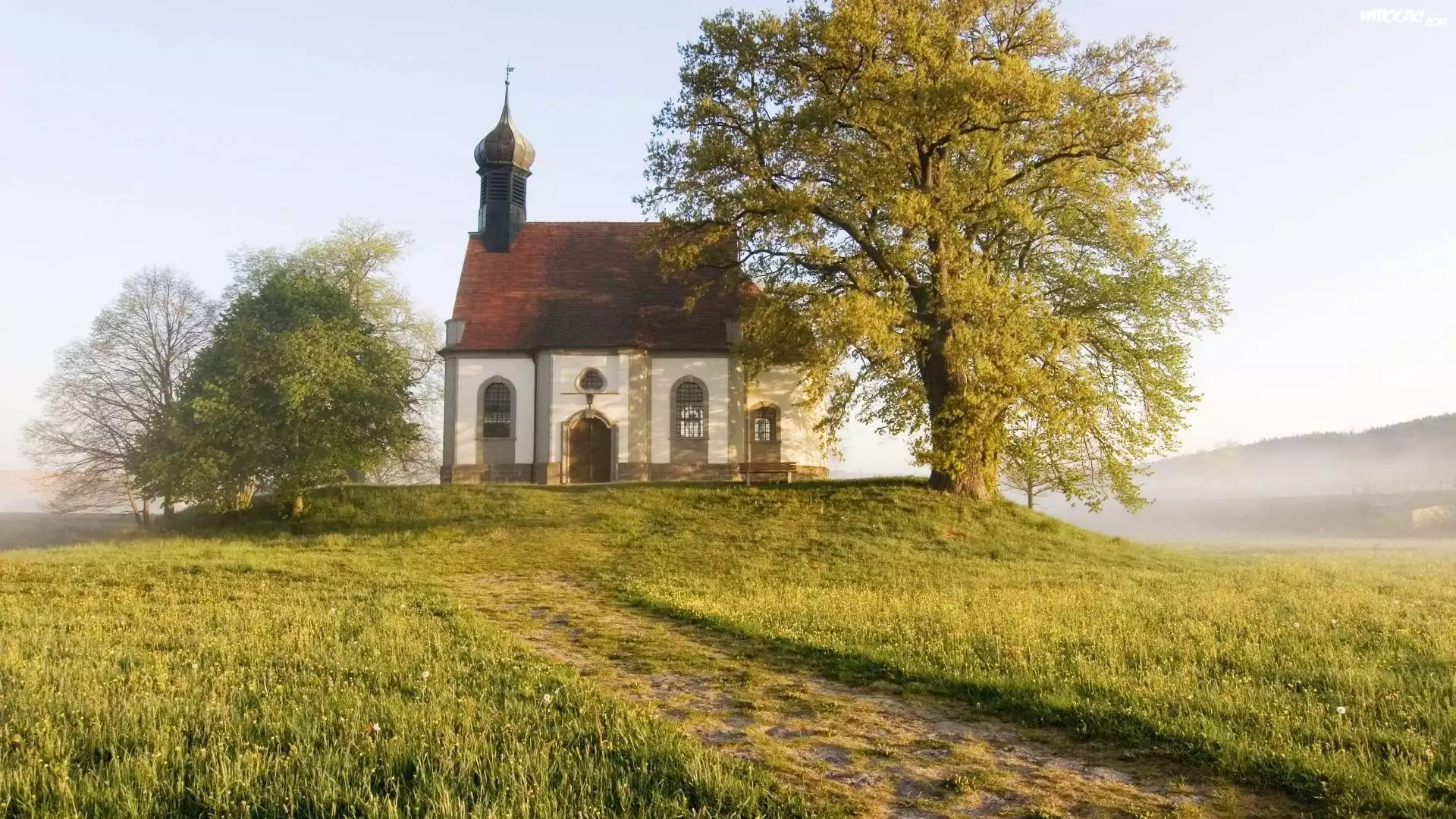 Kapliczka, Drzewa, Łąka, Niemcy