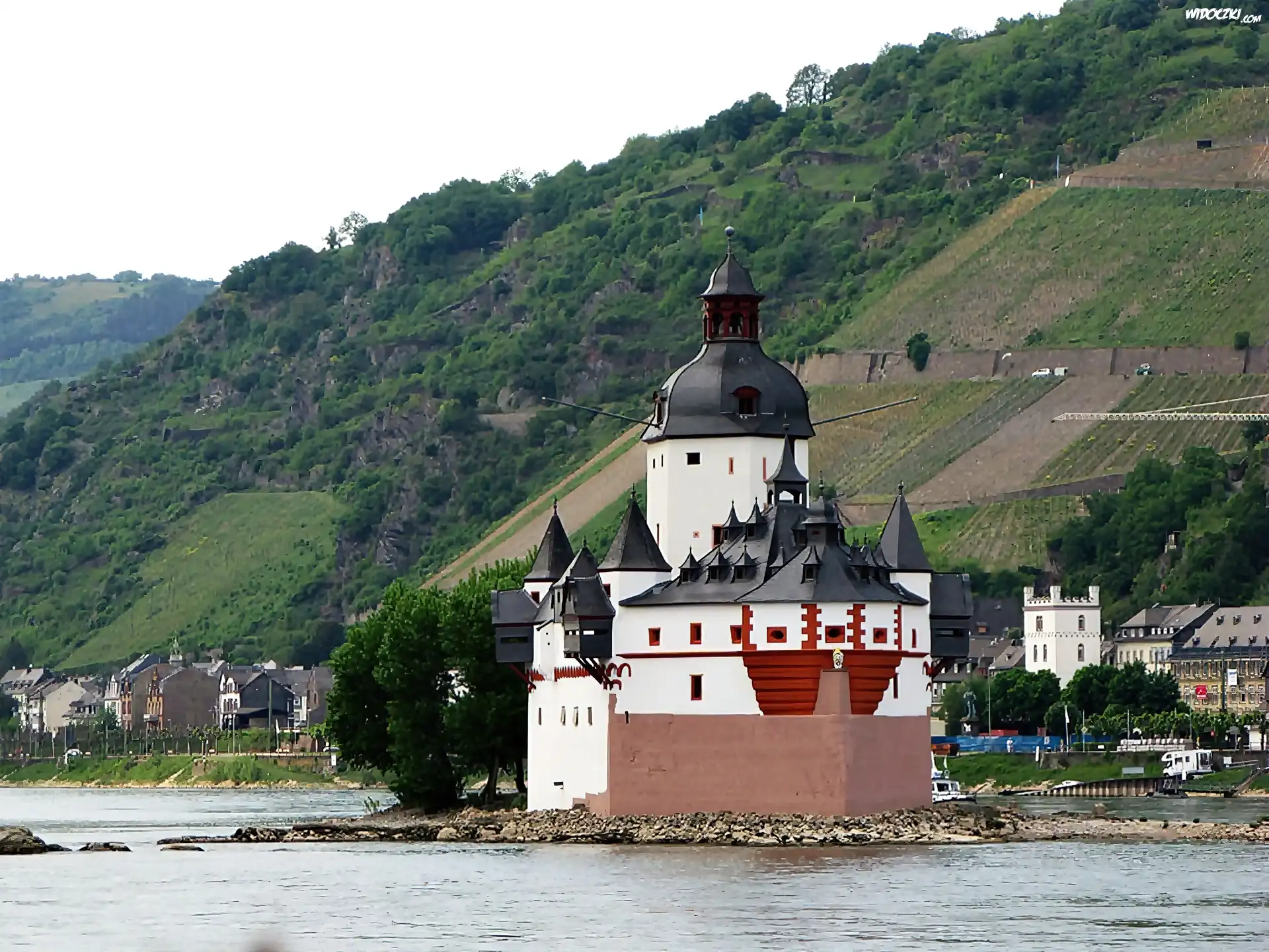 Kaub, Nad Renem, Zamek, Pfalzgrafenstein