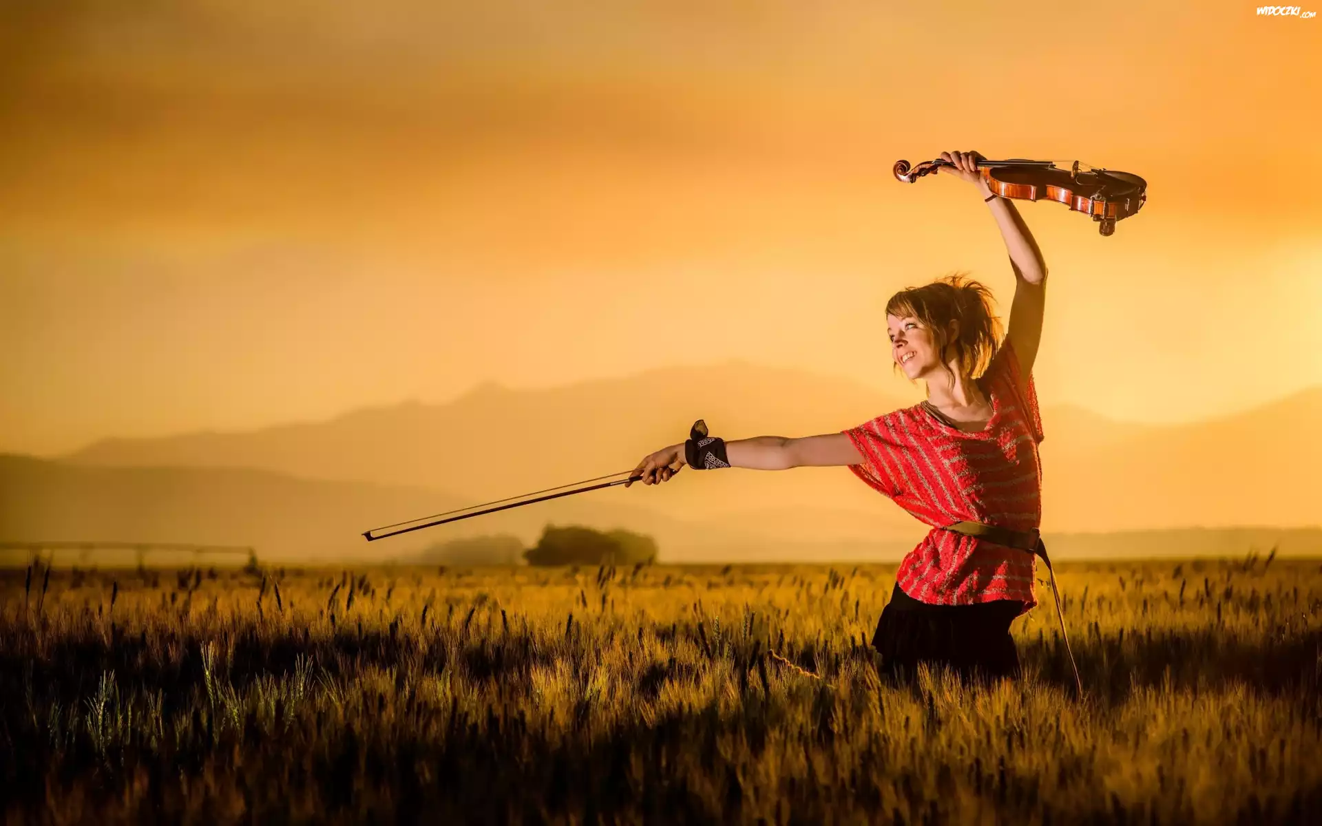 Lindsey, Stirling, Skrzypce, Łąka, Góry