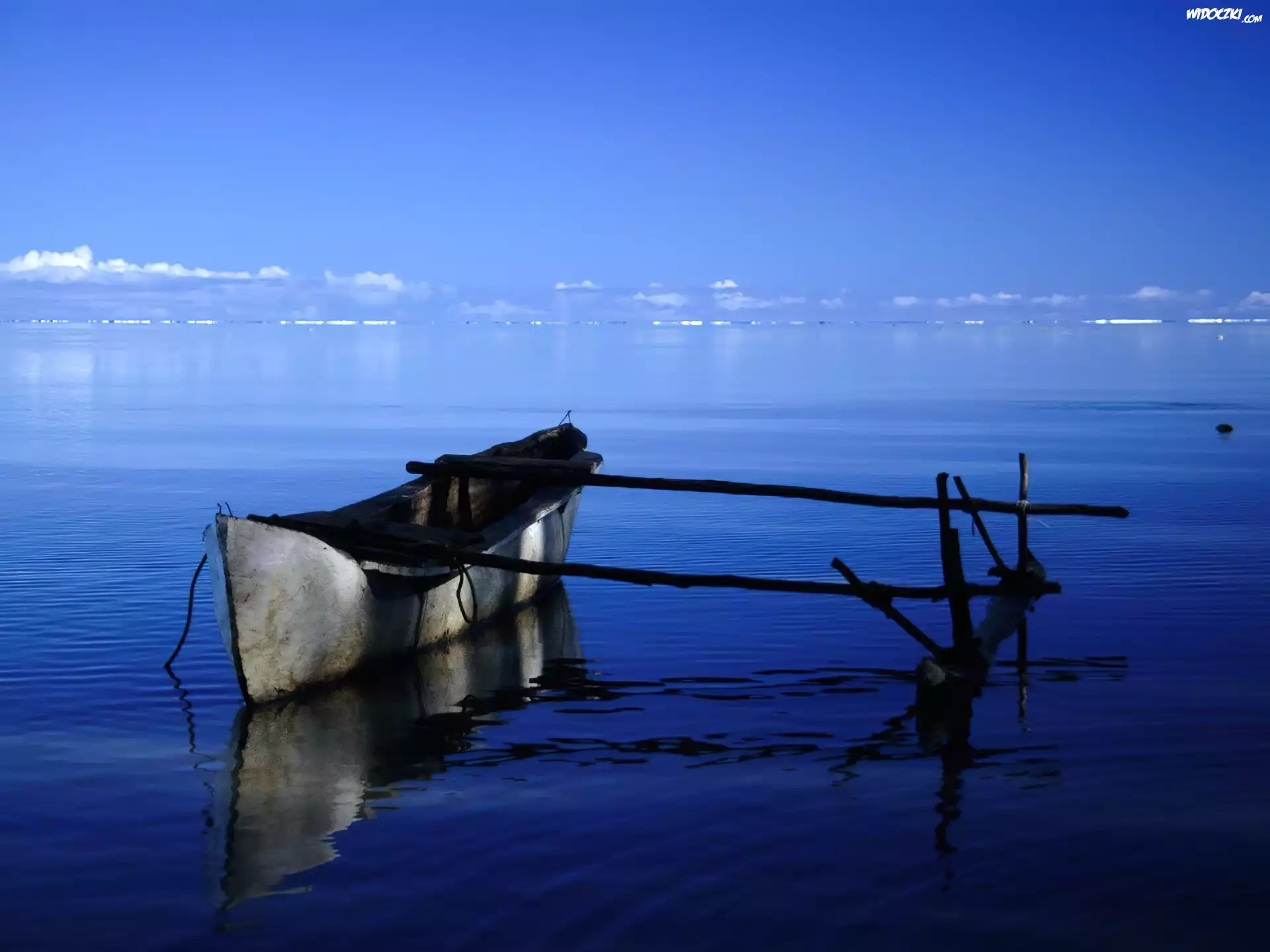 Morze, Łódka, Aitutaki, Islandia