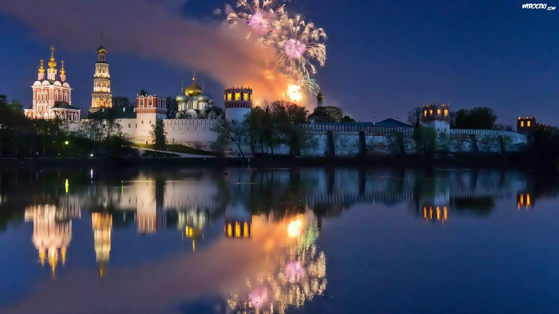 Moskwa, Rzeka, ÅšwiÄ…tynia, Noc