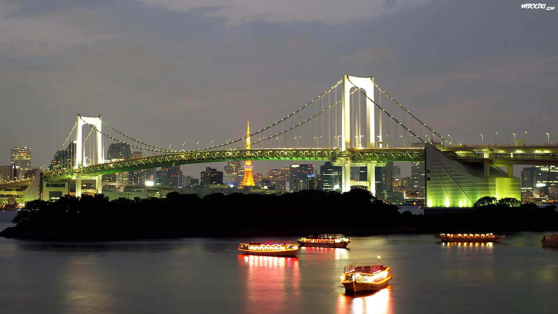 Most, Rainbow Bridge, Tokio, Japonia