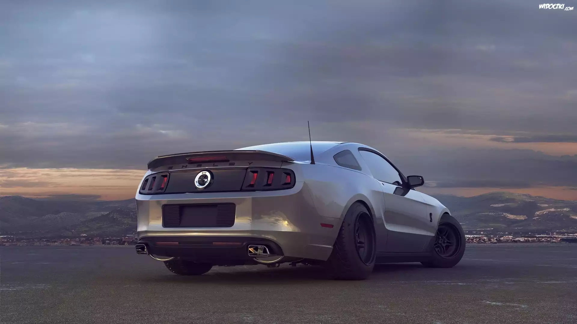 Ford, Mustang, Shelby, GT 500, Droga, Góry, Horyzont
