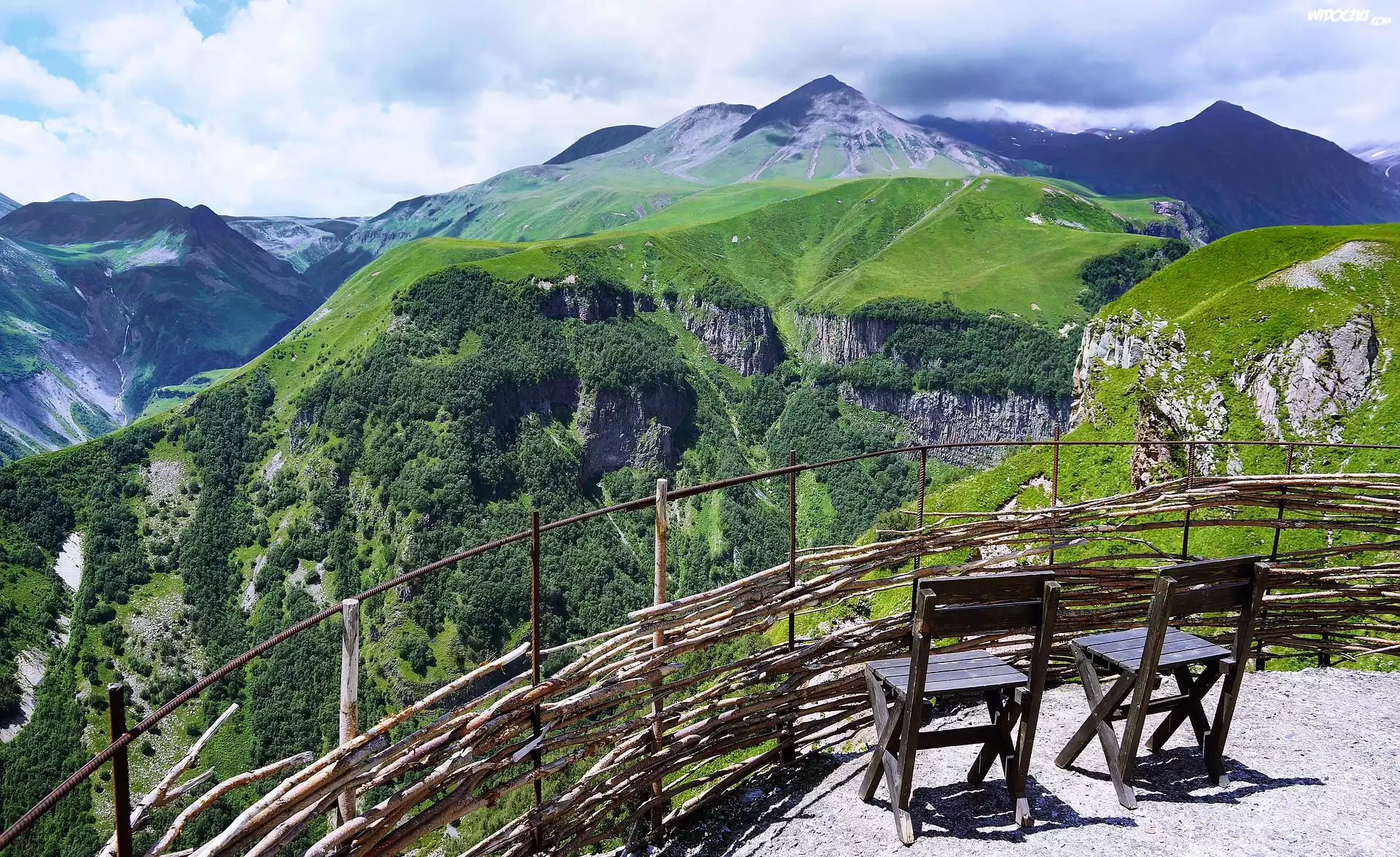 Park Narodowy Gudauri, Gruzja, Taras widokowy, Góry