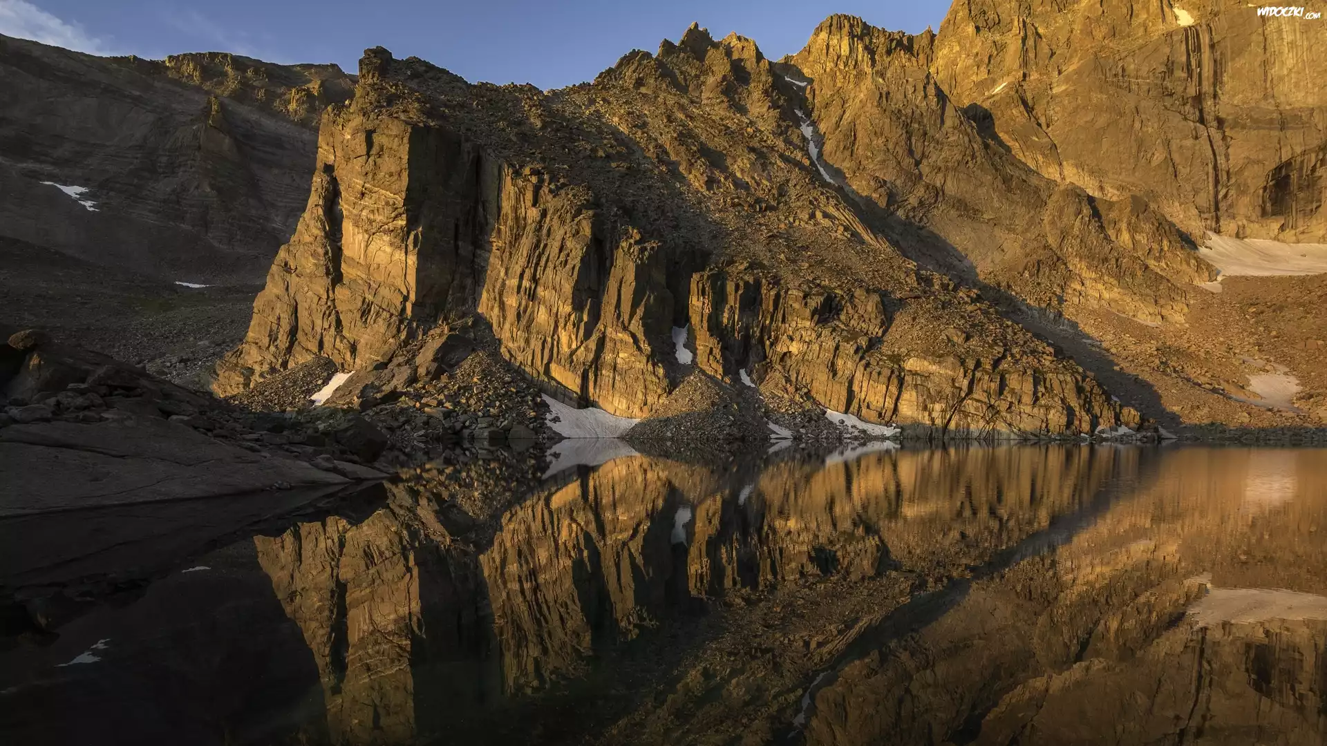 Stany Zjednoczone, Stan Kolorado, Park Narodowy Gór Skalistych, Góry, Jezioro Chasm Lake