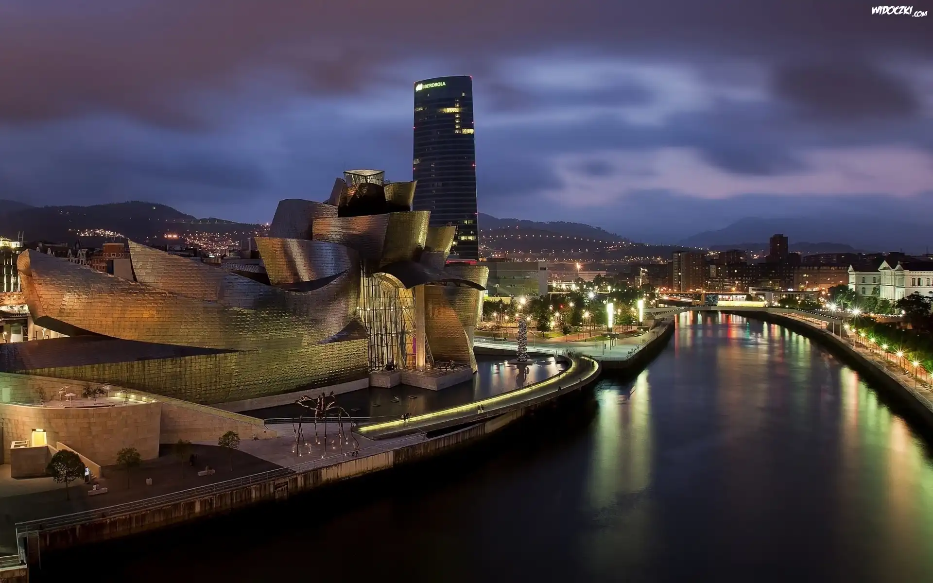Hiszpania, Bilbao, Muzeum Guggenheima, Muzeum Sztuki Współczesnej, Rzeka Nervión