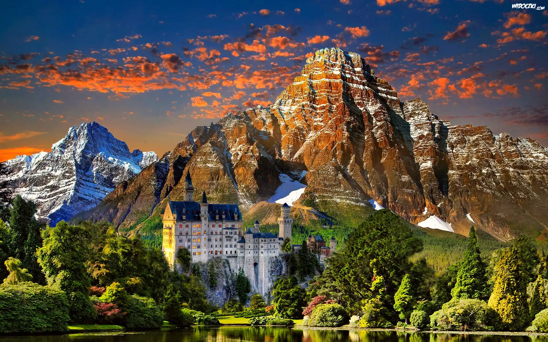 Zamek Neuschwanstein, Góry