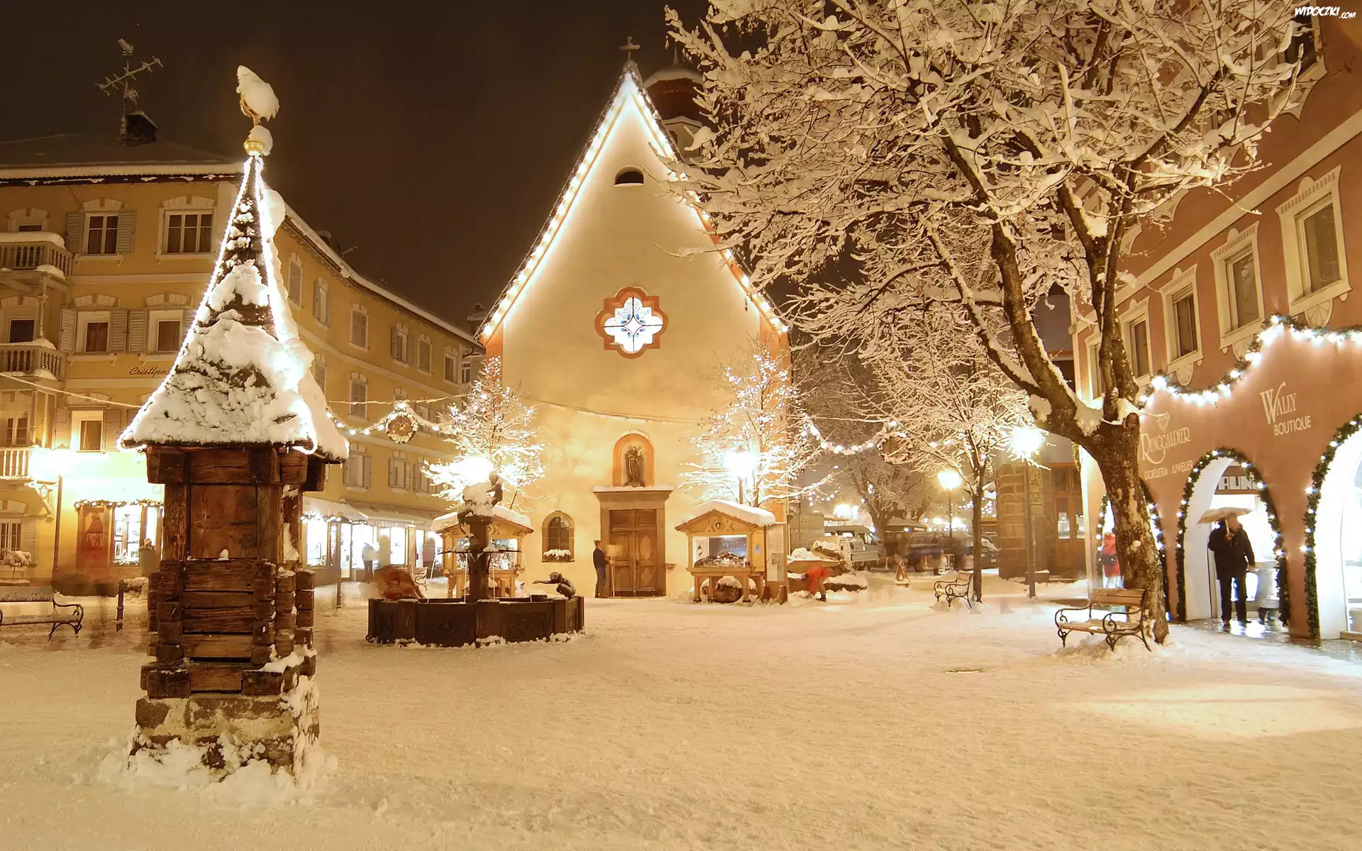 Zima, Śnieg, Miasto