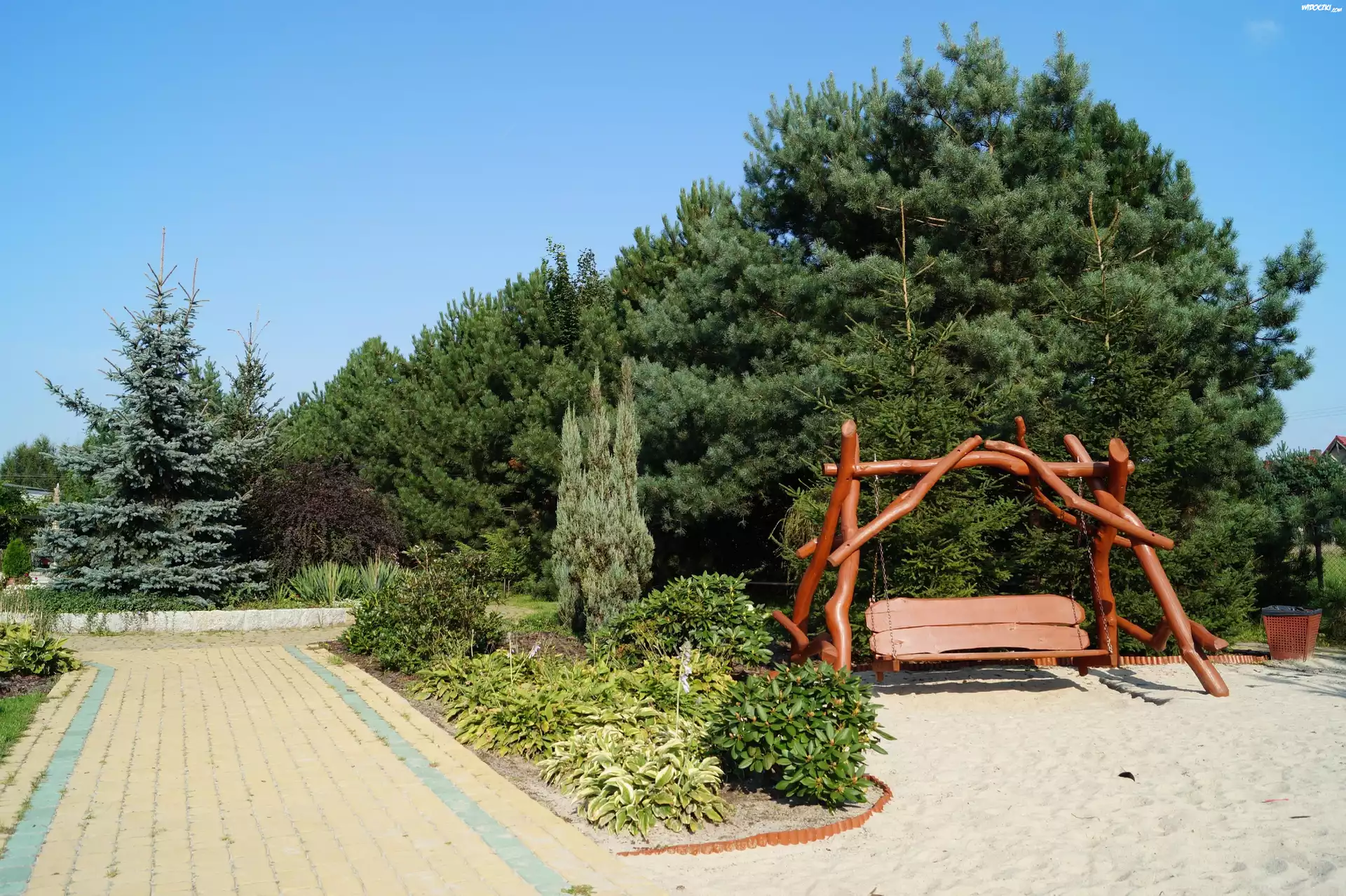 Ogród, Huśtawka