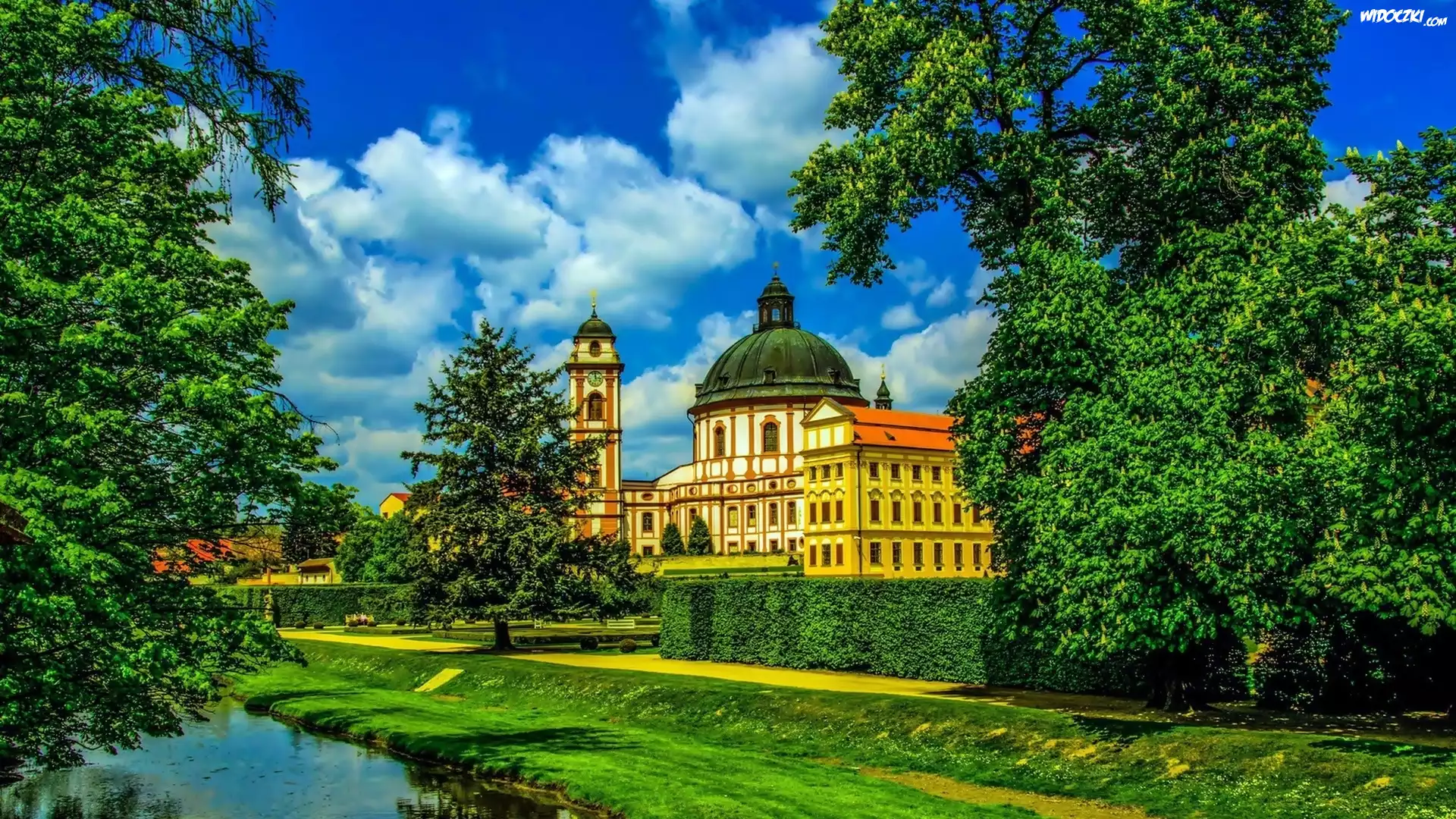 Pałac, Ogród, Rzeka