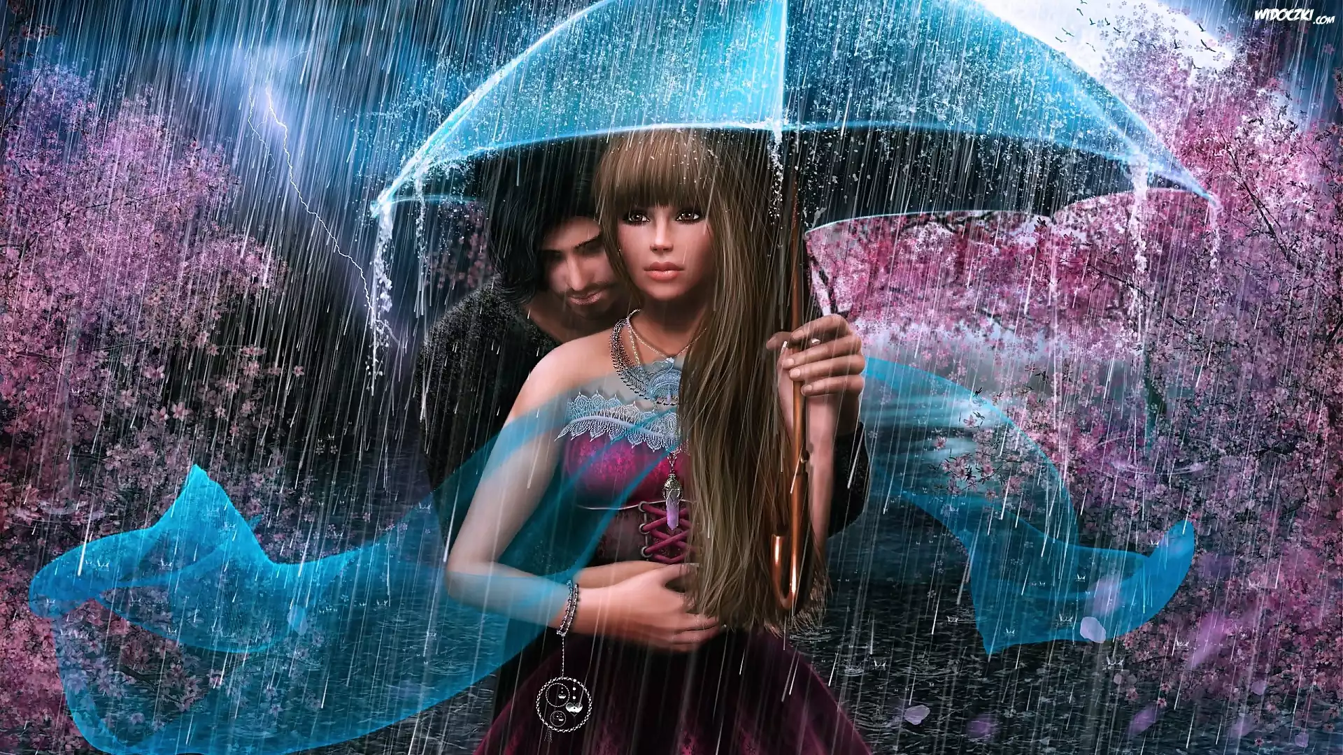 Para, Parasol, Deszcz