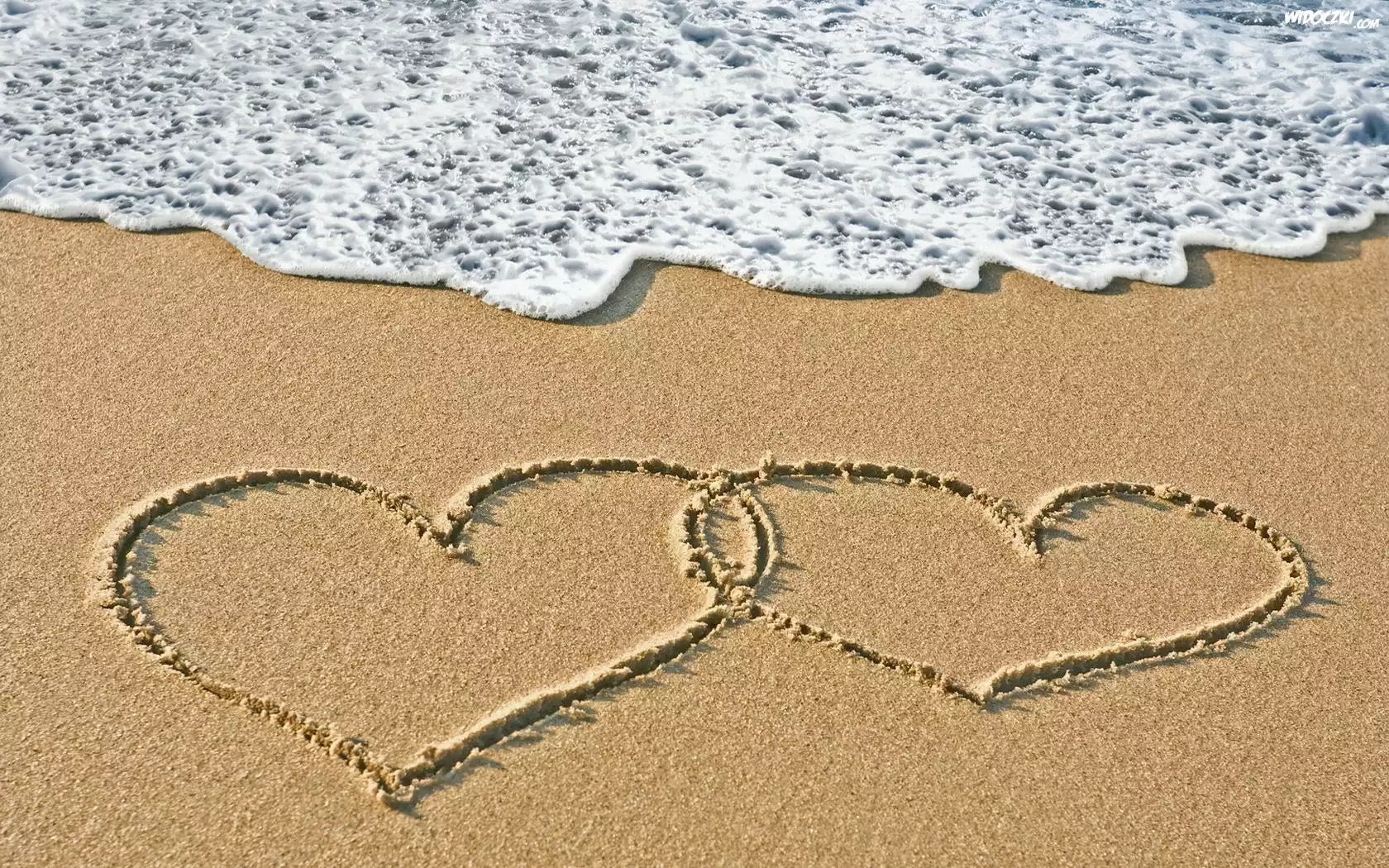 Plaża, Piasek, Serca
