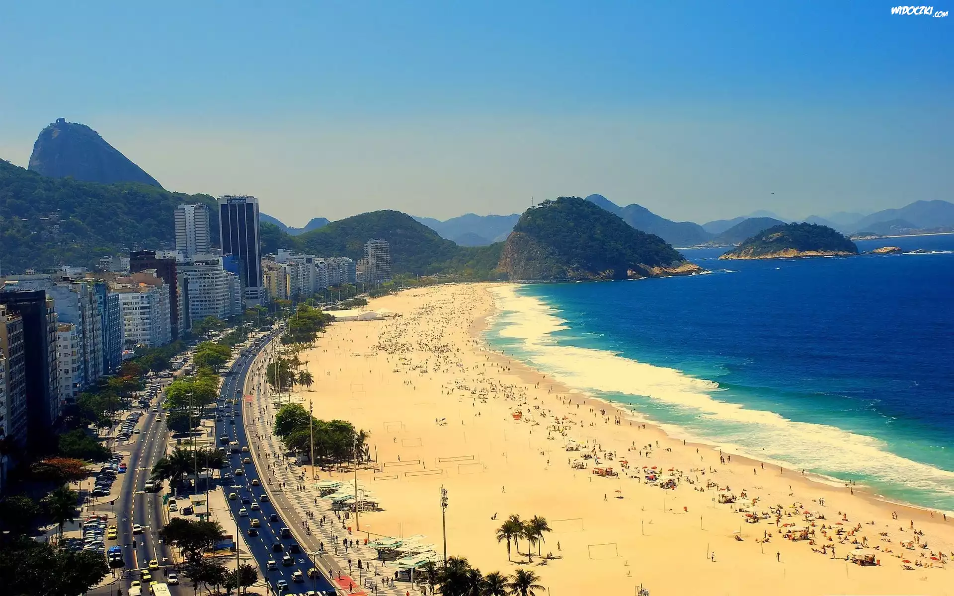 Plaża, Copacabana, Rio De Janerio
