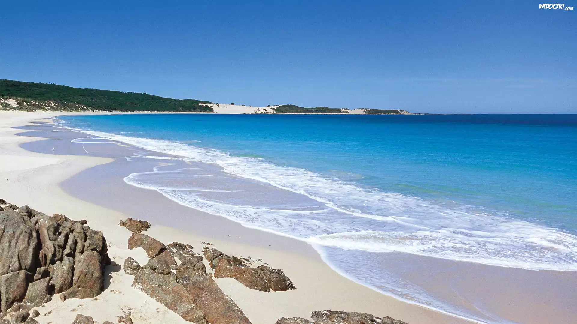 Plaża, Niebo, Ocean, Australia
