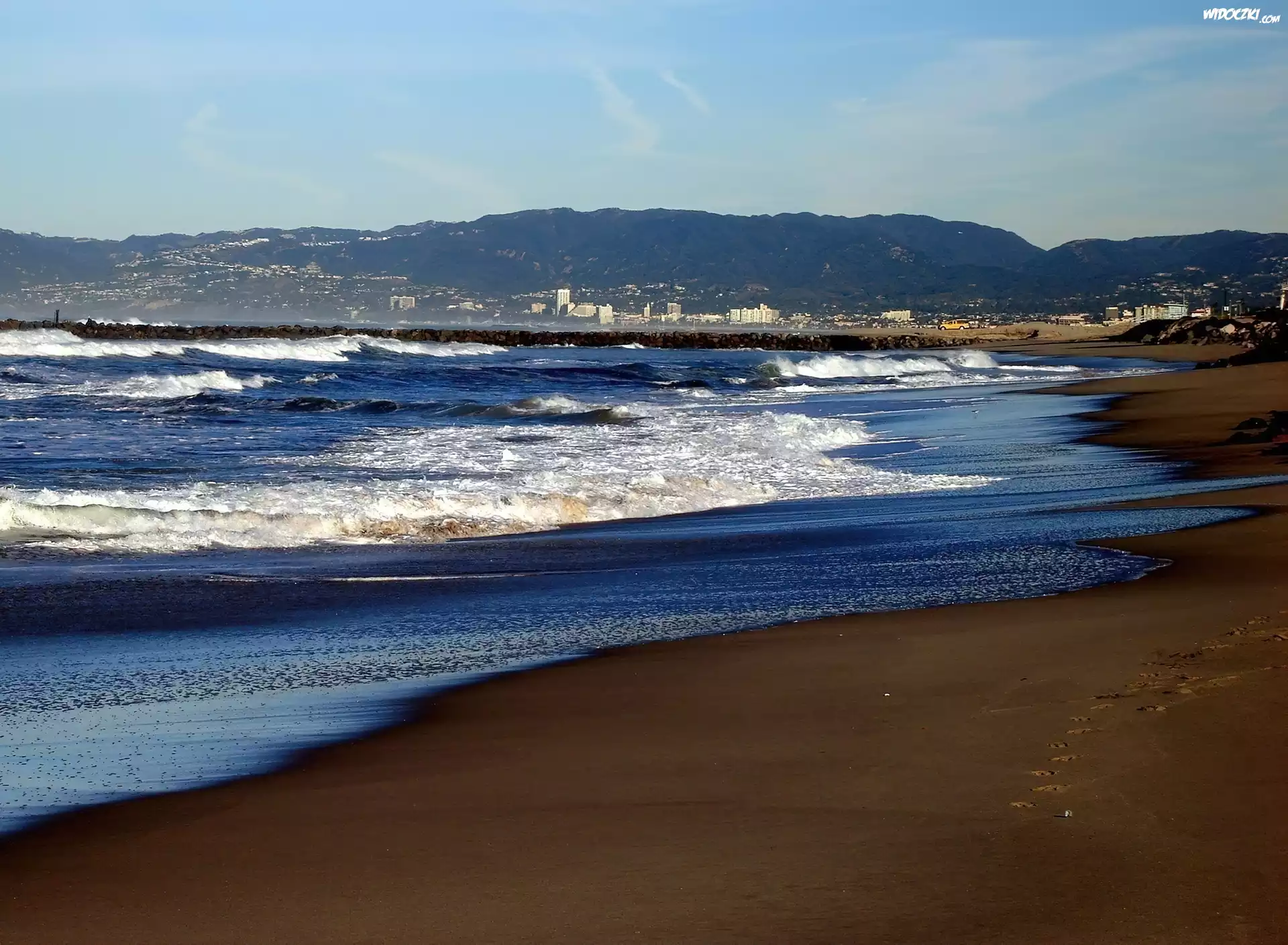 Plaża, Morze, Piasek, Fale