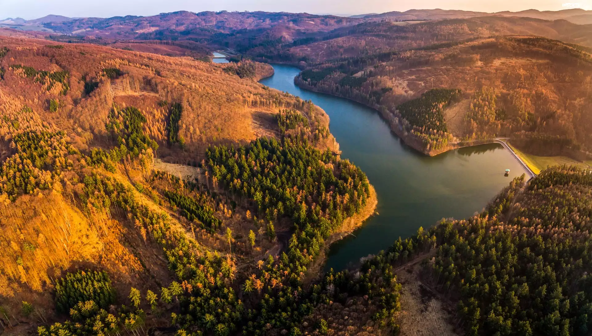 Rzeka, Góry, Las, Czechy