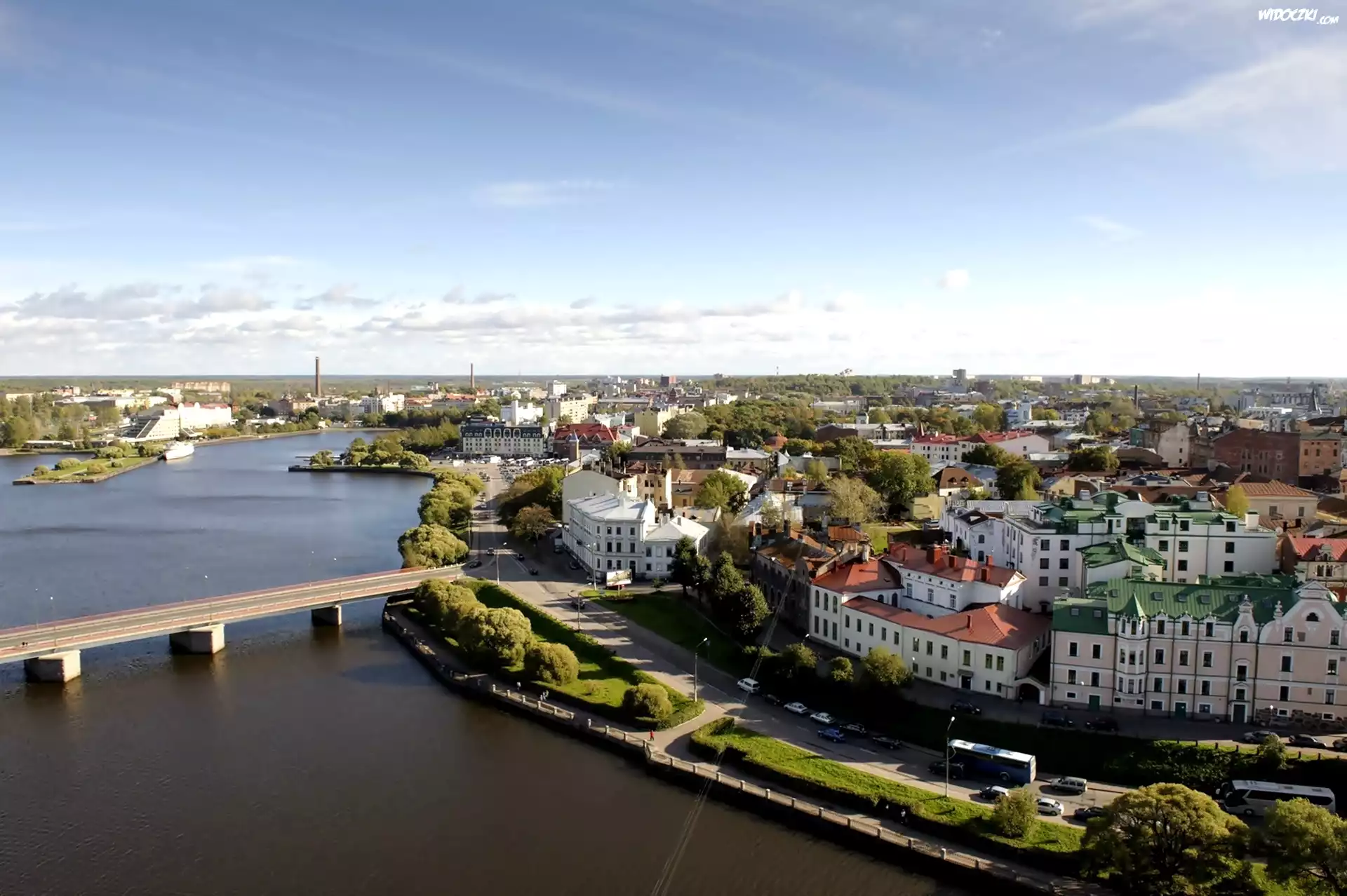 Rzeka, Most, Panorama, Miasta