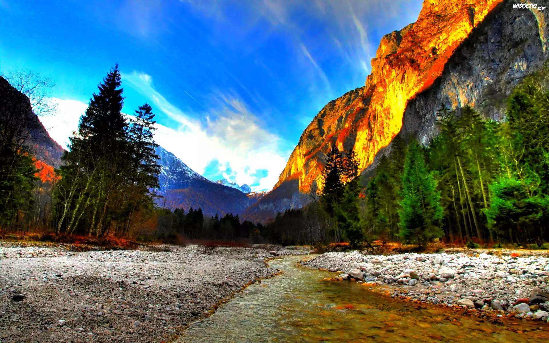 Stany Zjednoczone, Stan Kalifornia, Park Narodowy Yosemite, Rzeka, Góry, Lasy