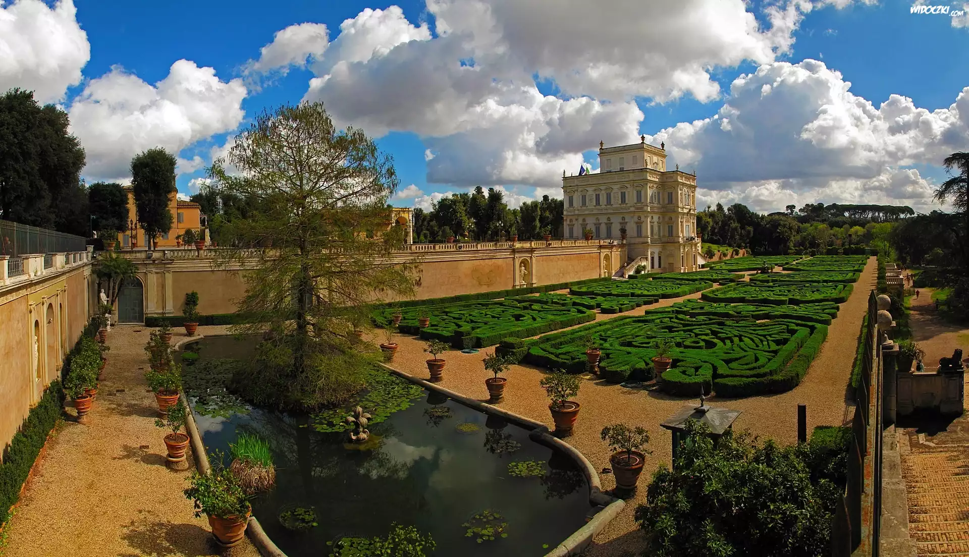 Rzym, Villa Doria Pamphili, Ogród, Włochy