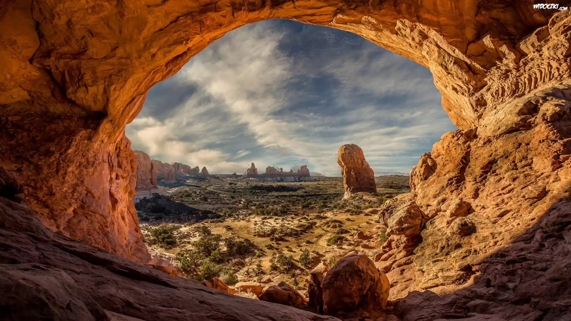Stany Zjednoczone, Stan Utah, Park Narodowy Arches, Kanion, Skała
