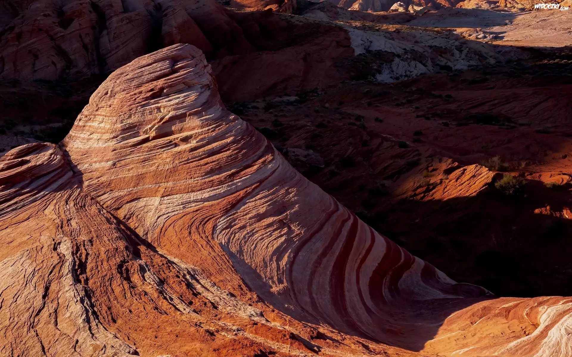 Skały, Park Stanowy Valley of Fire, Nevada, Stany Zjednoczone