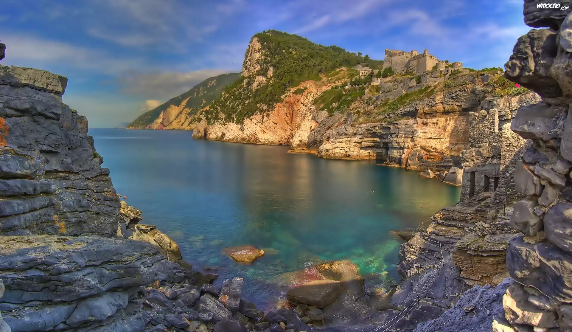 Morze, Skały, Grotta Di Byron, Porto Venere, Wybrzeże